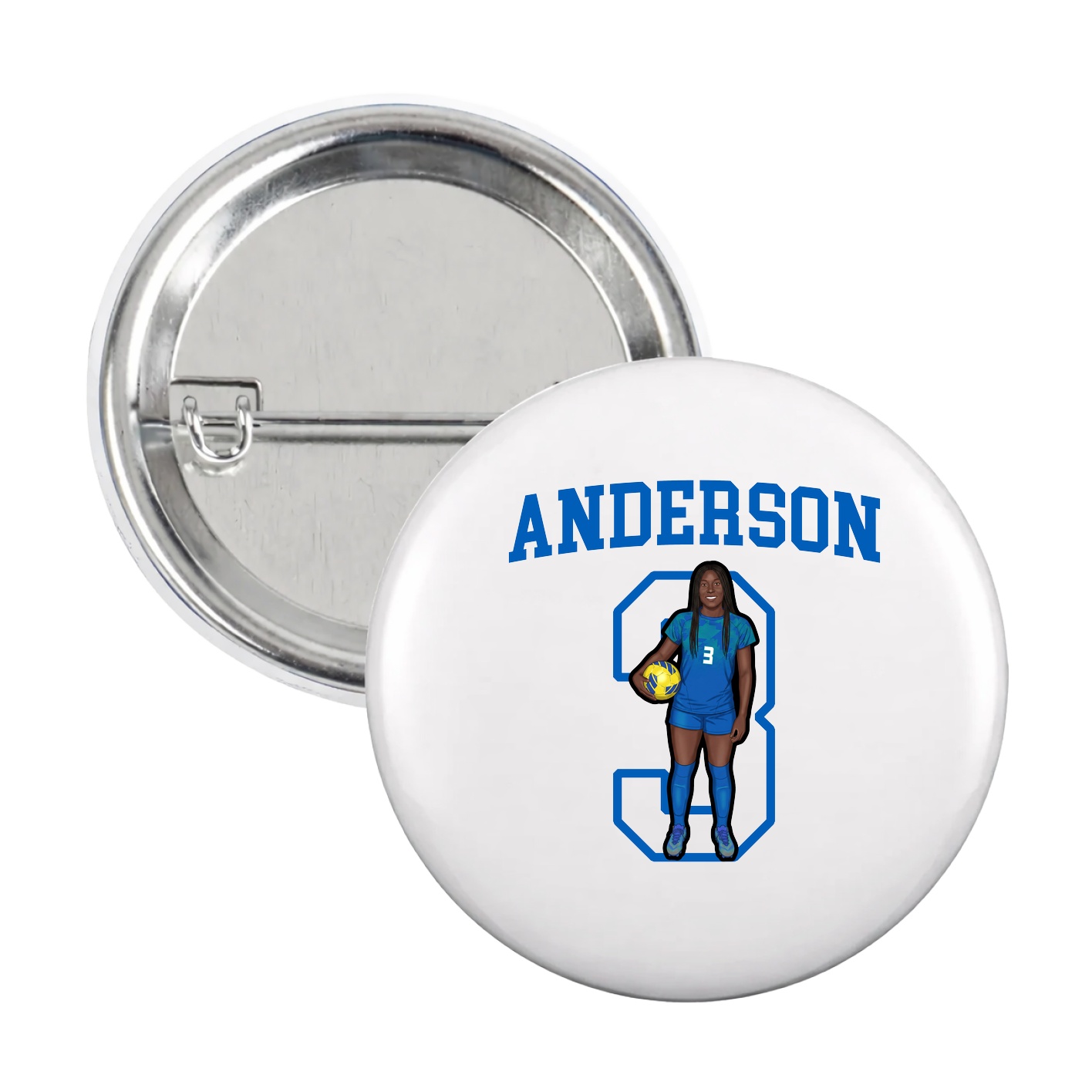 Game Day Button — Shirsey in White