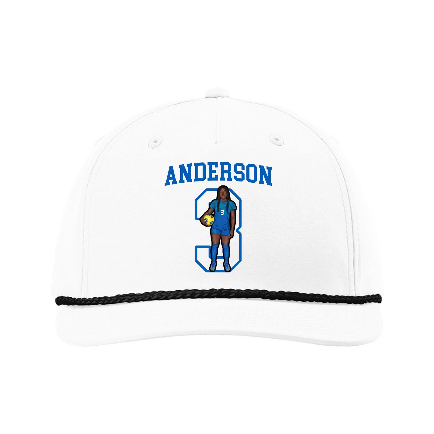 Five-Panel Classic Rope Cap — Shirsey in White