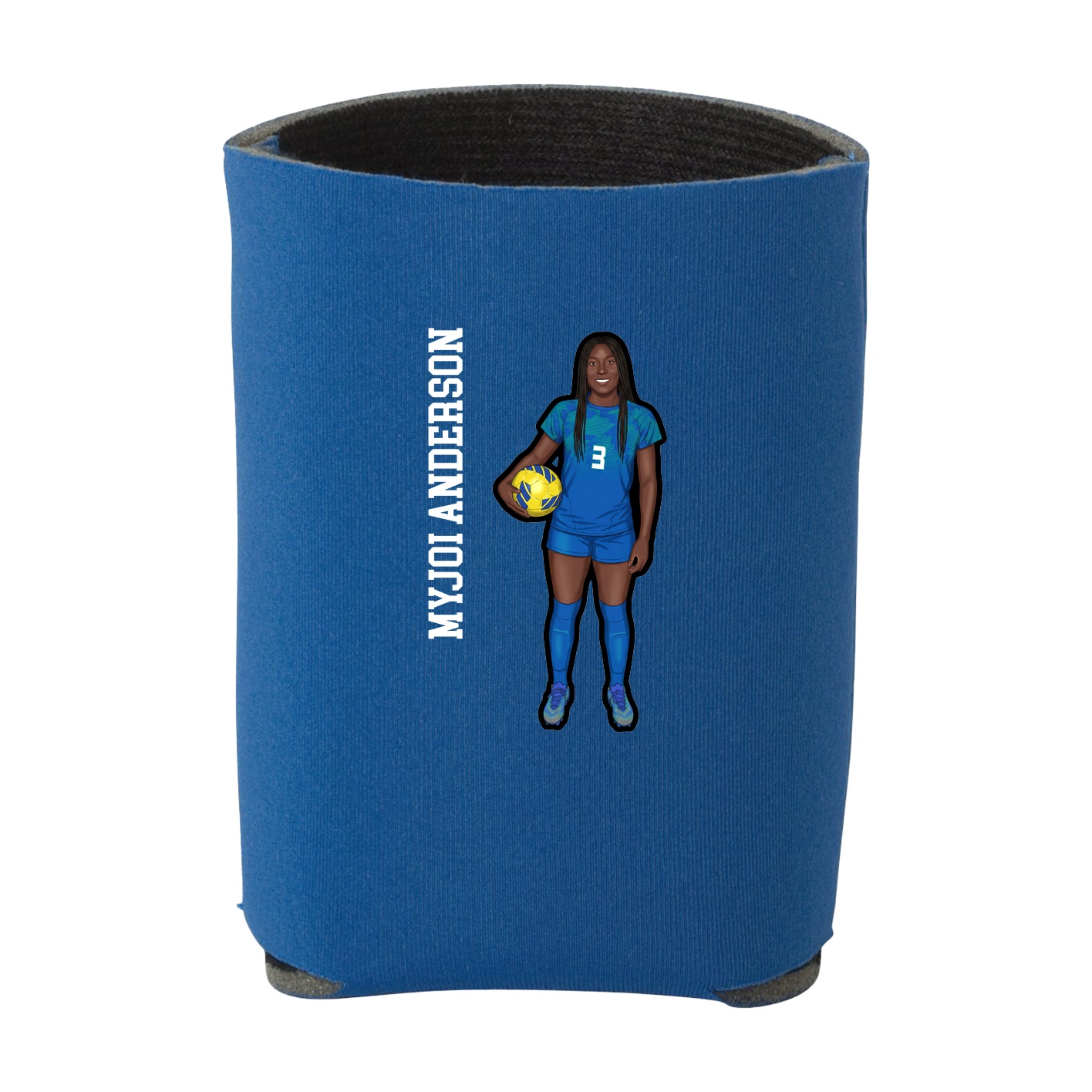 Can Holder — Name Vertical in Royal
