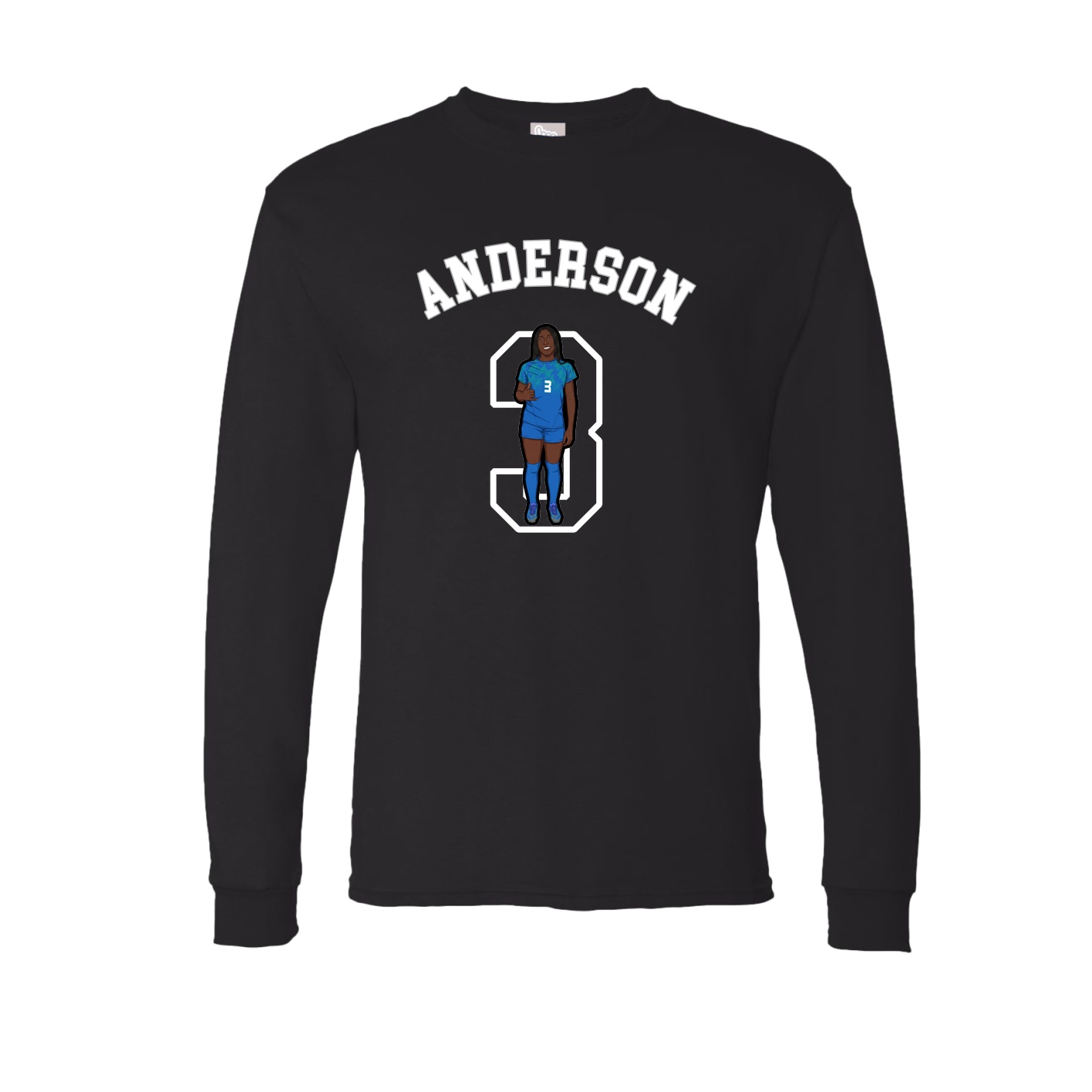 Long Sleeve Tee — Shirsey Arch in Black