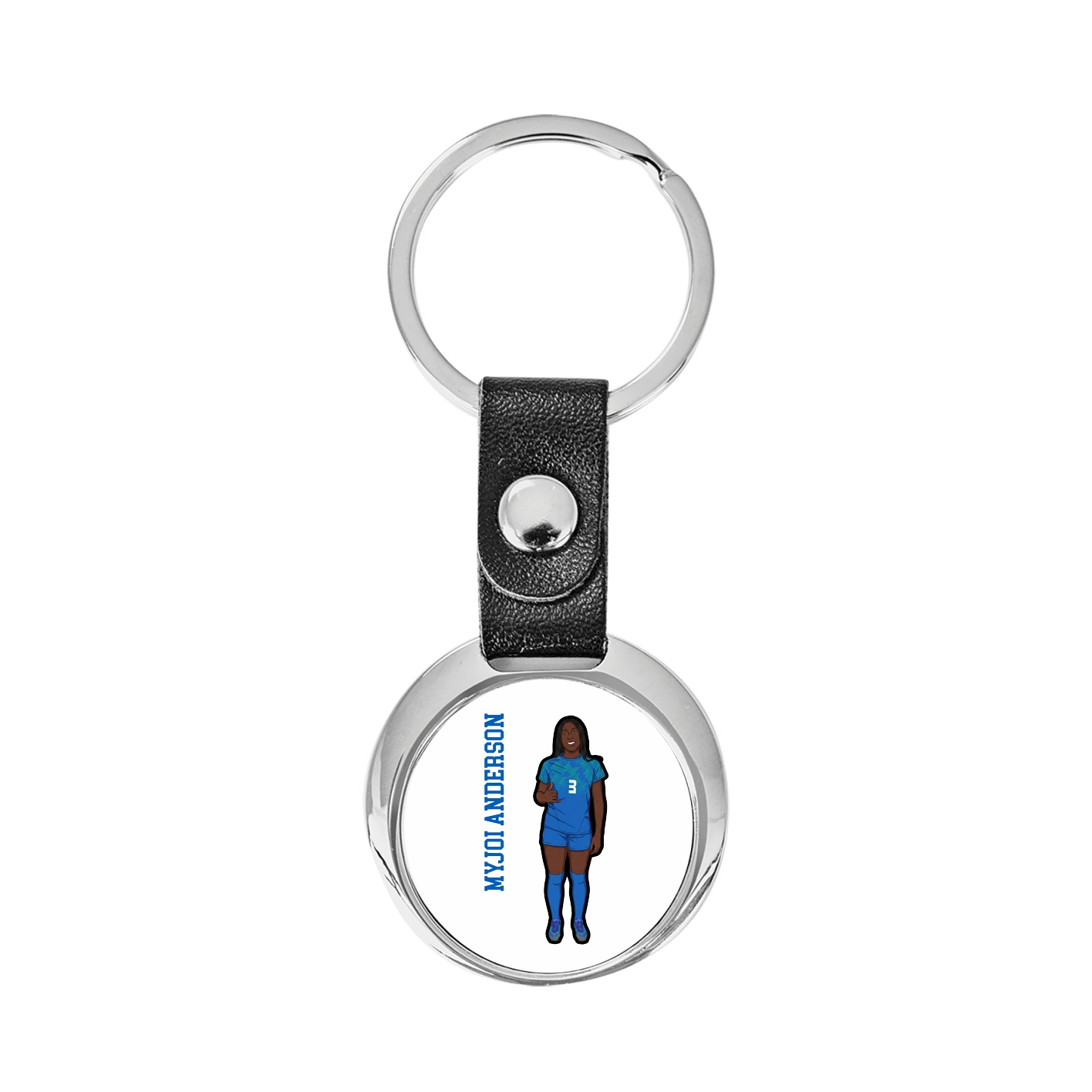 Key Chain — Name Vertical in Classic