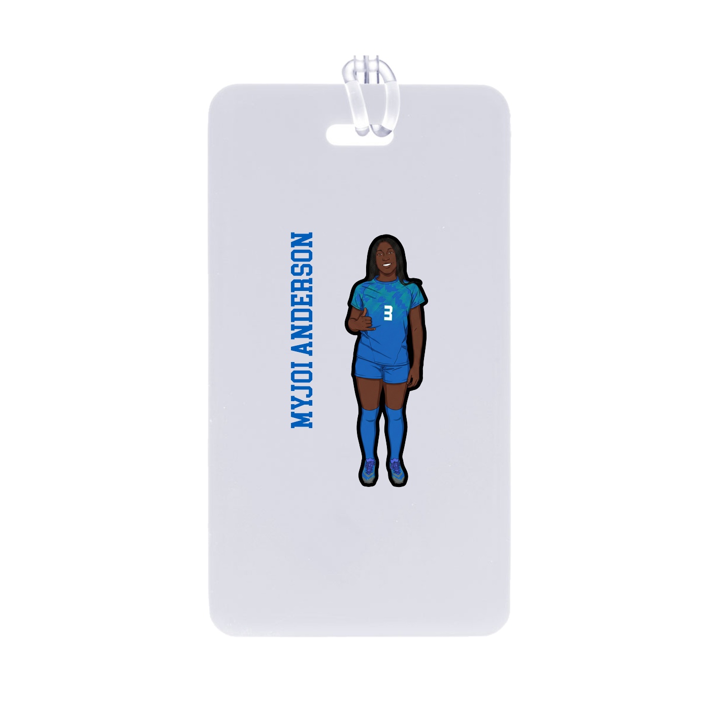 Bag Tag — Name Vertical in Classic