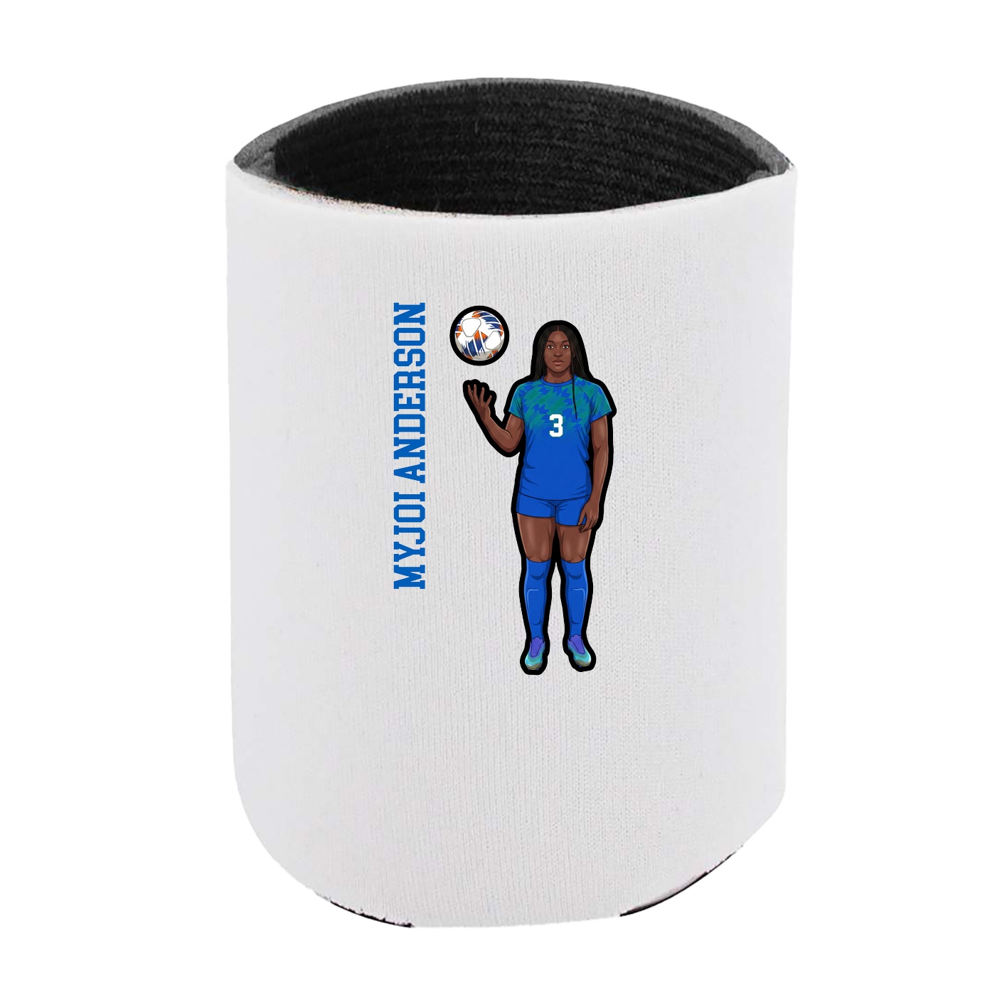 Can Holder — Name Vertical in White