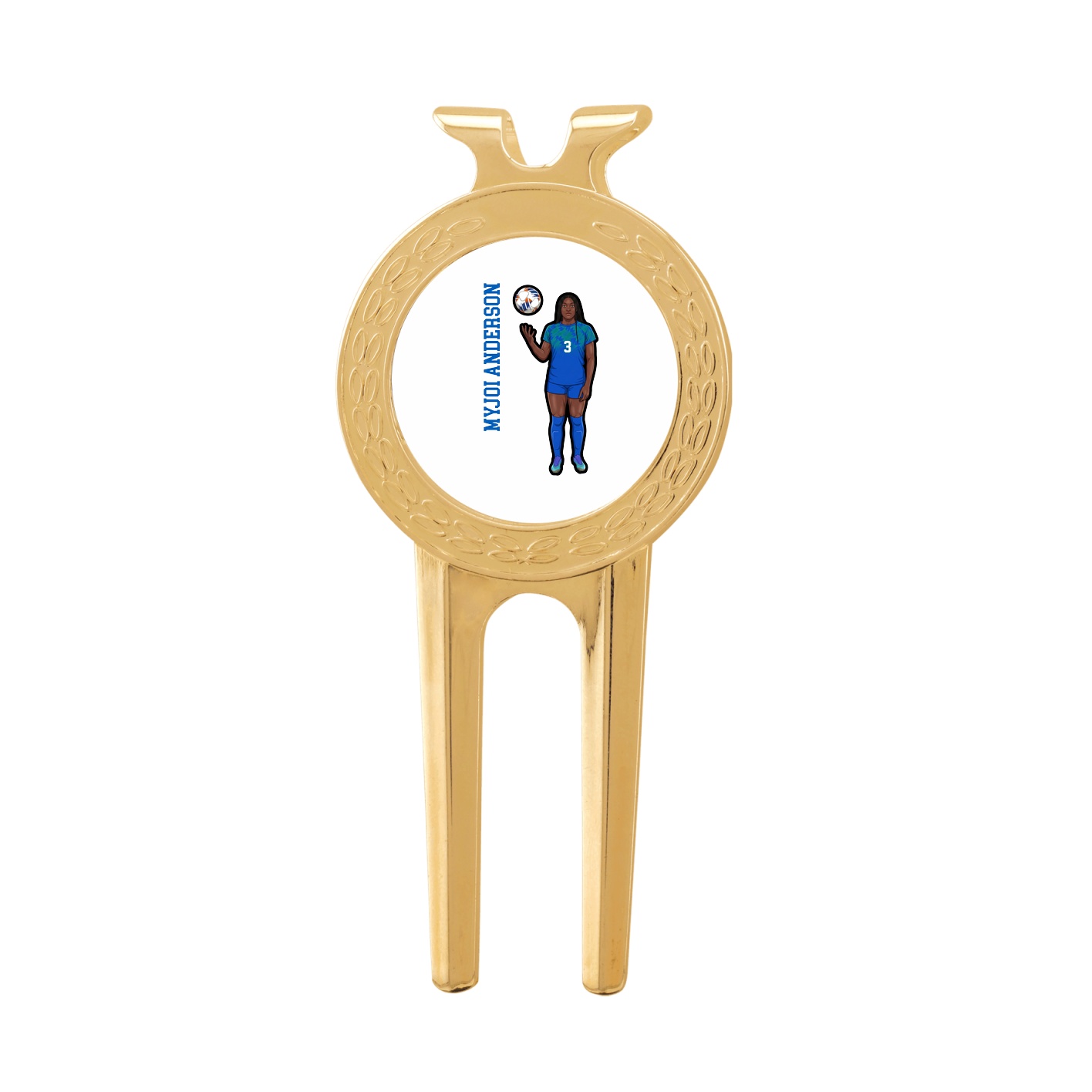 Divot Tool with Ball Marker — Name Vertical in Classic
