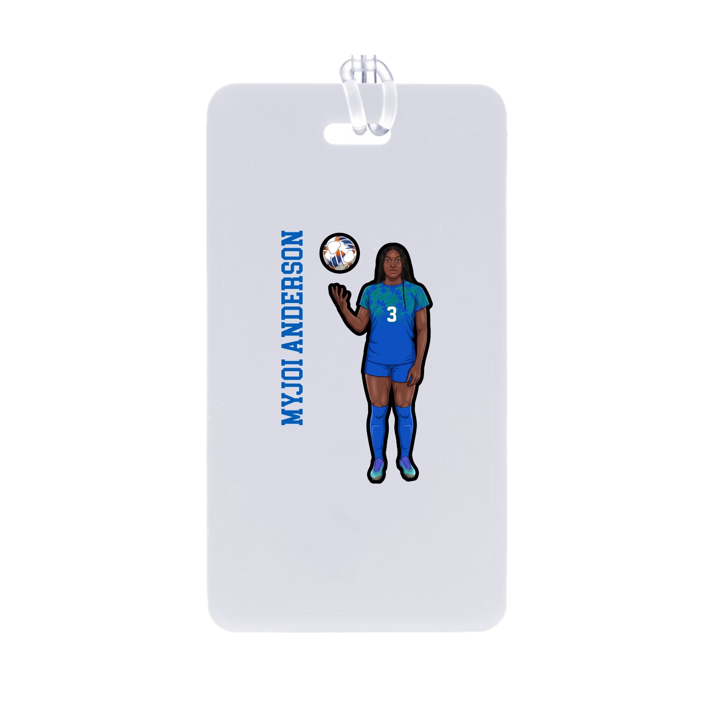 Bag Tag — Name Vertical in Classic