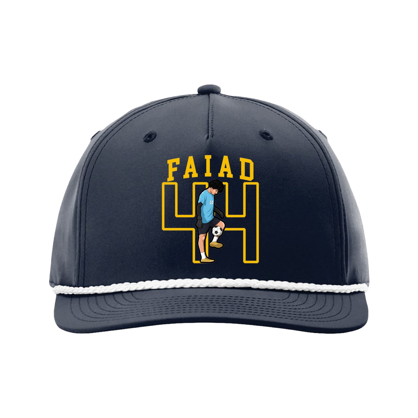 Five-Panel Classic Rope Cap — Shirsey in Navy