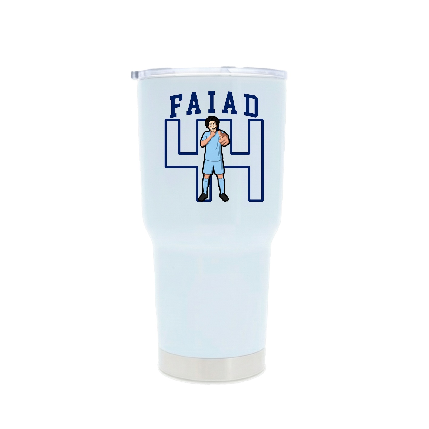 30oz Stainless Steel Tumbler — Shirsey in White