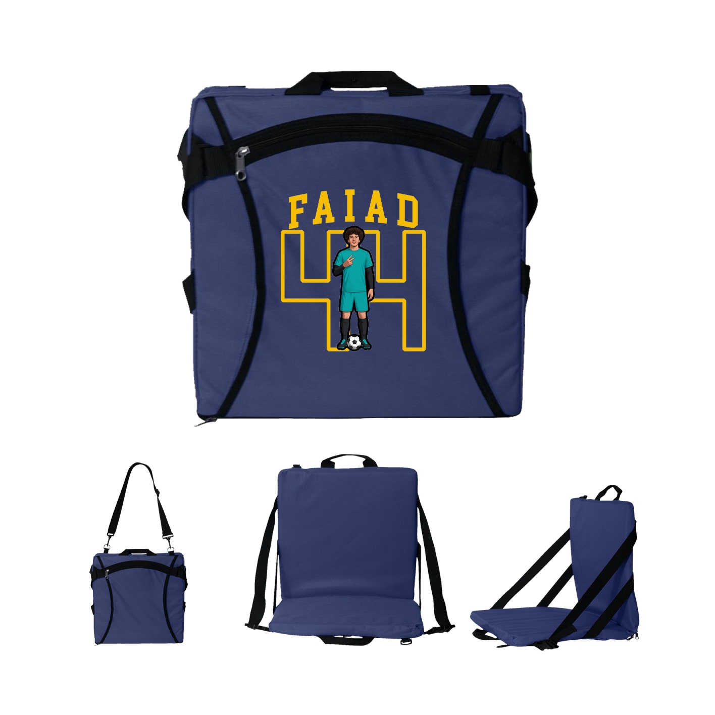 Folding Stadium Seat — Shirsey in Navy