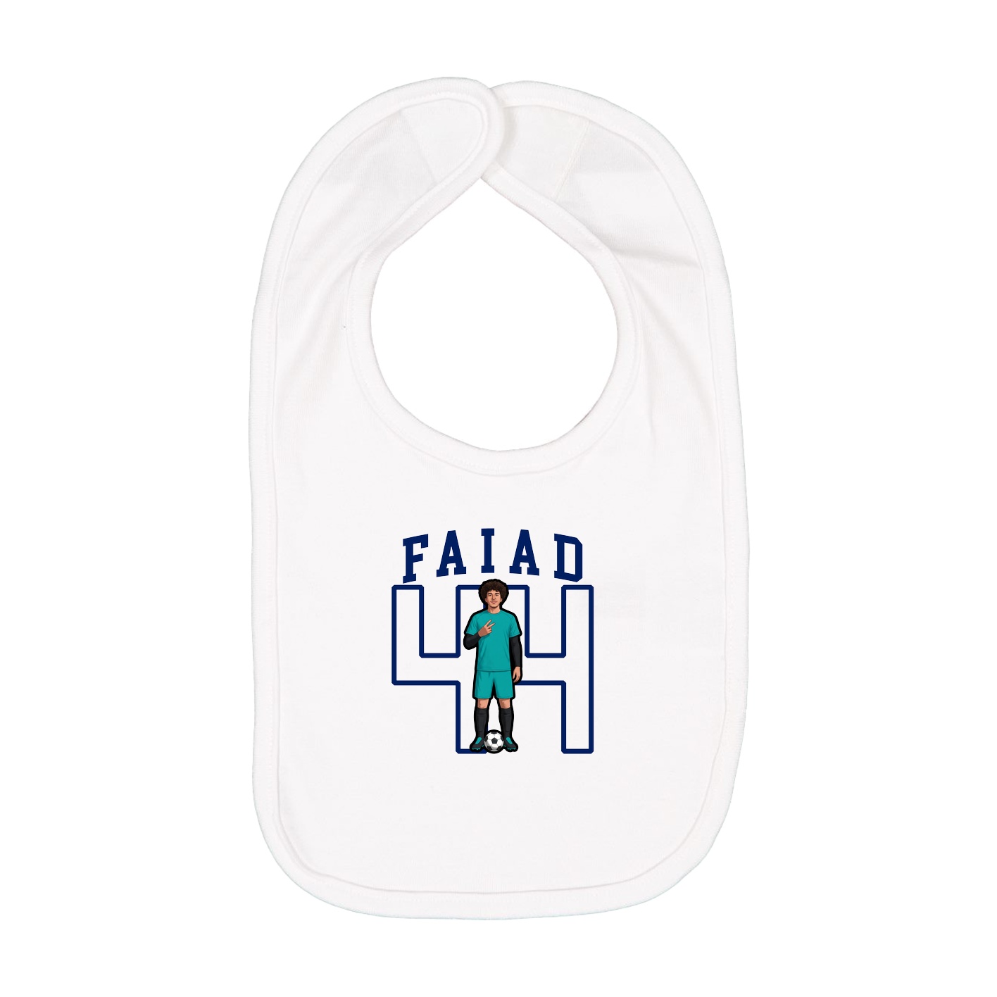 Infant Bib — Shirsey in White