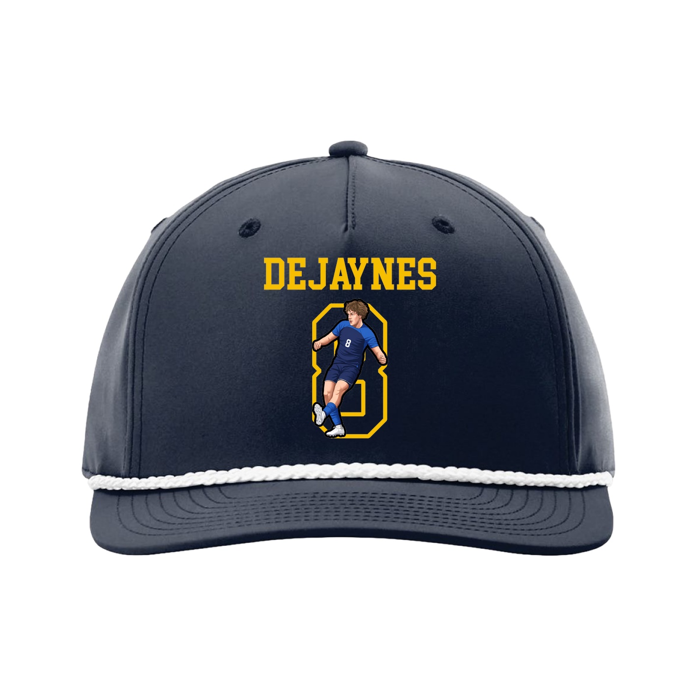 Five-Panel Classic Rope Cap — Shirsey in Navy