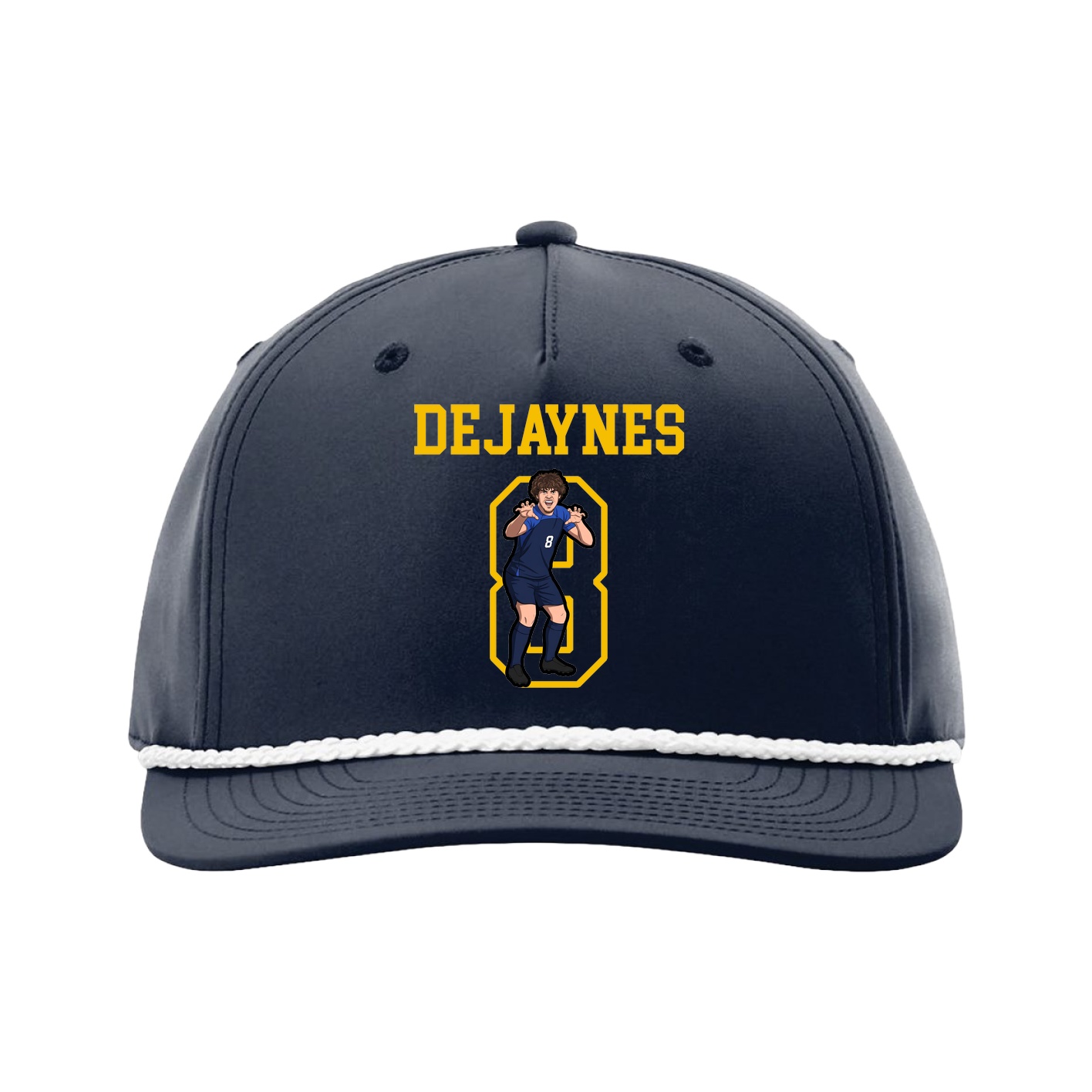 Five-Panel Classic Rope Cap — Shirsey in Navy