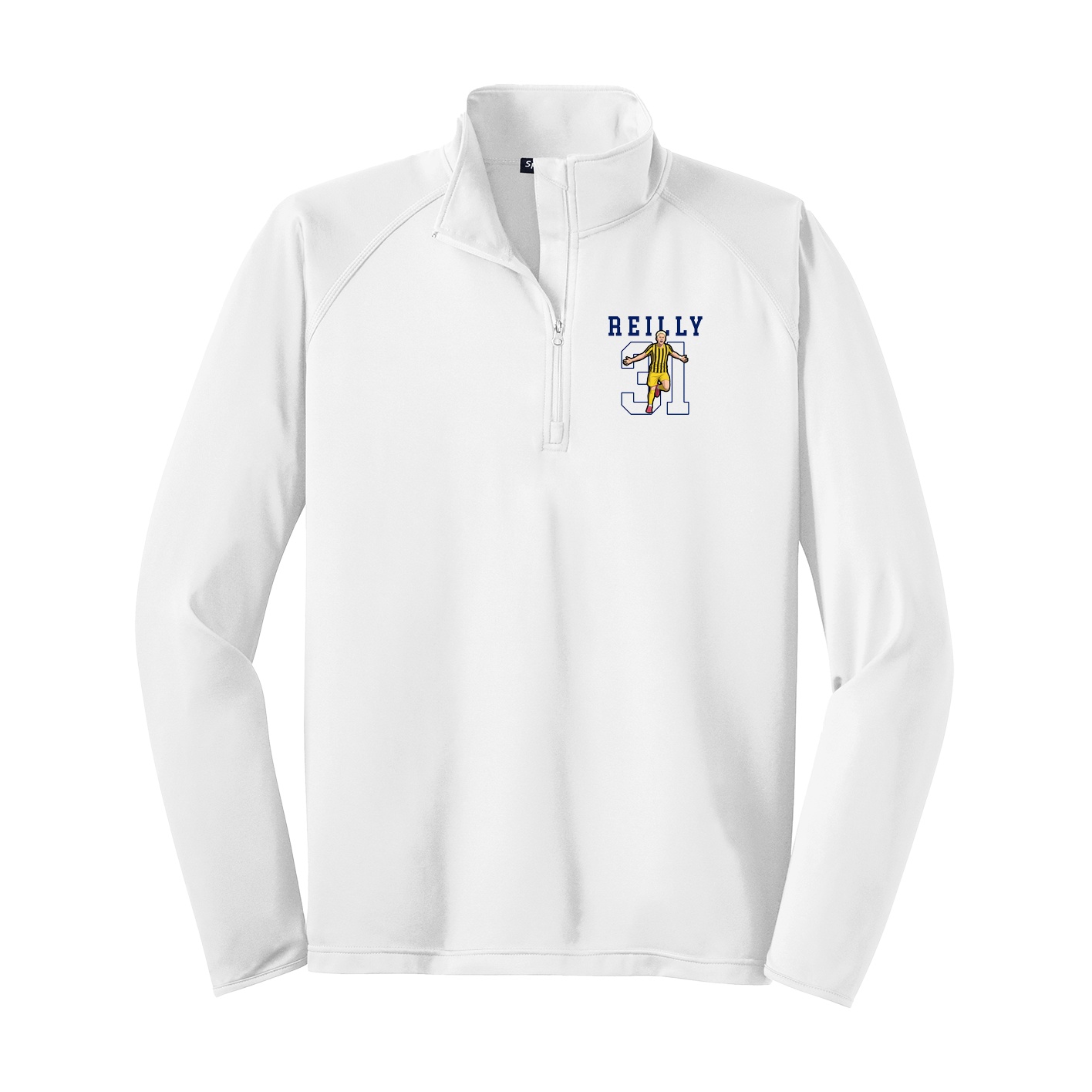 Q-Zip Pullover — Shirsey in White
