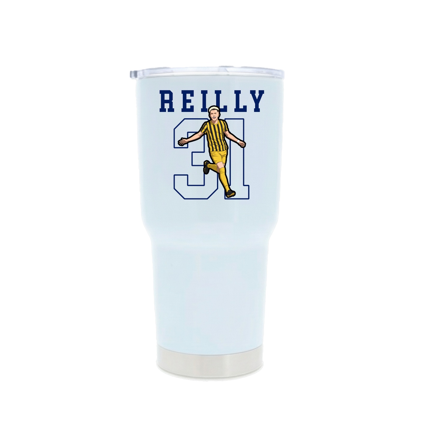 30oz Stainless Steel Tumbler — Shirsey in White