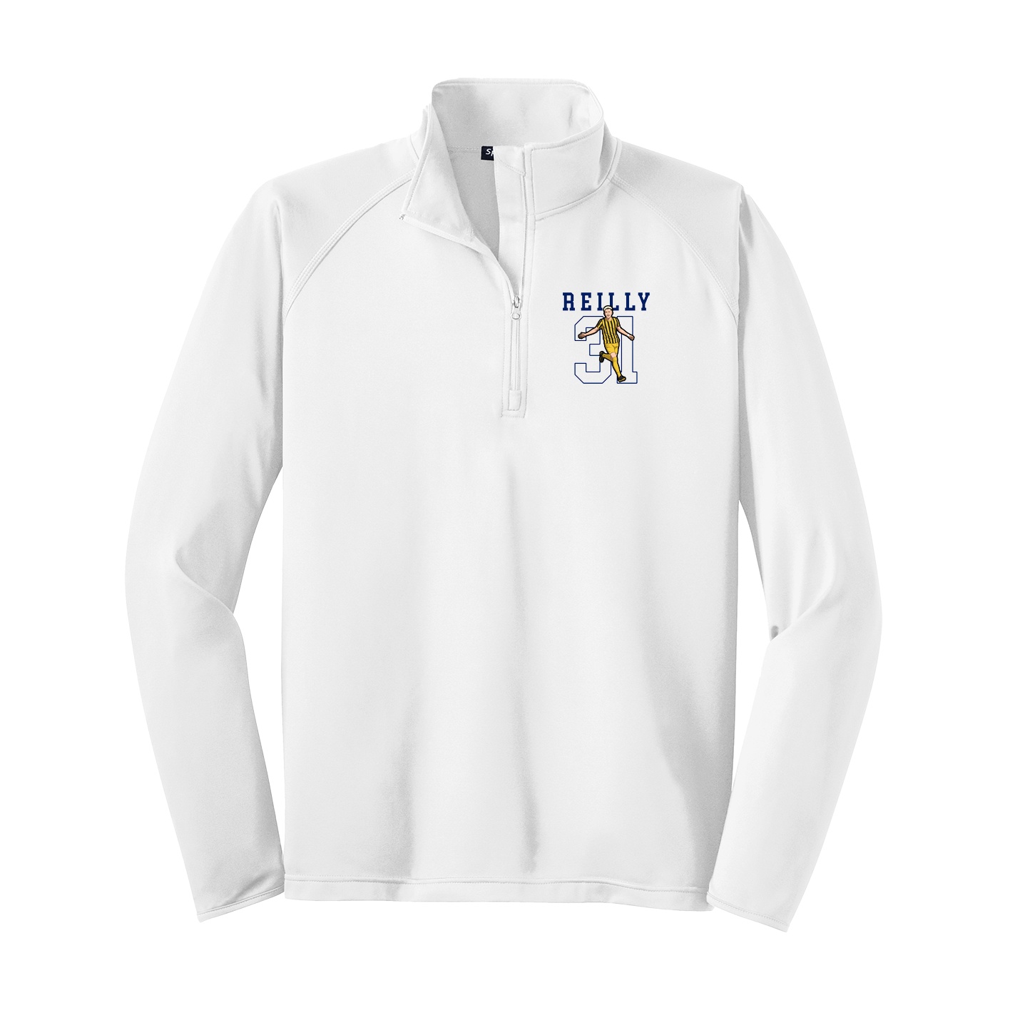 Q-Zip Pullover — Shirsey in White