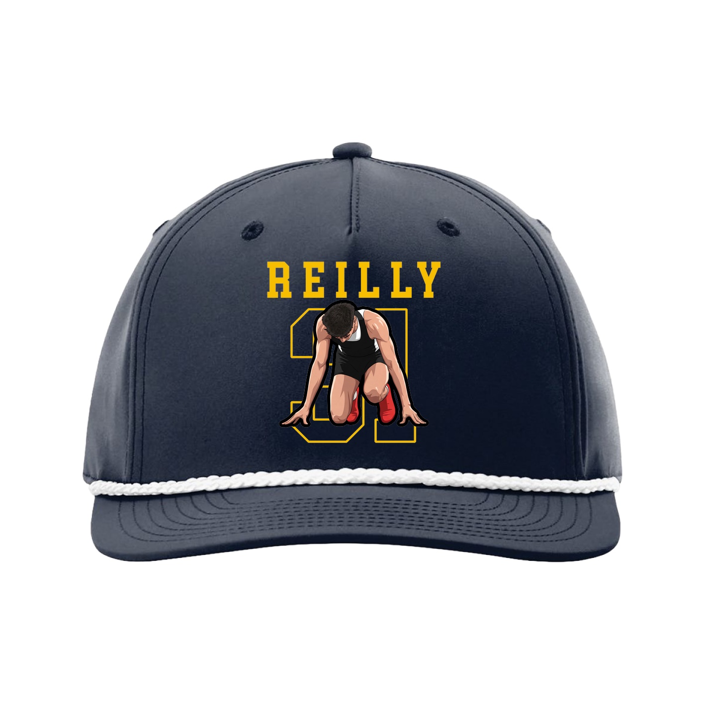 Five-Panel Classic Rope Cap — Shirsey in Navy