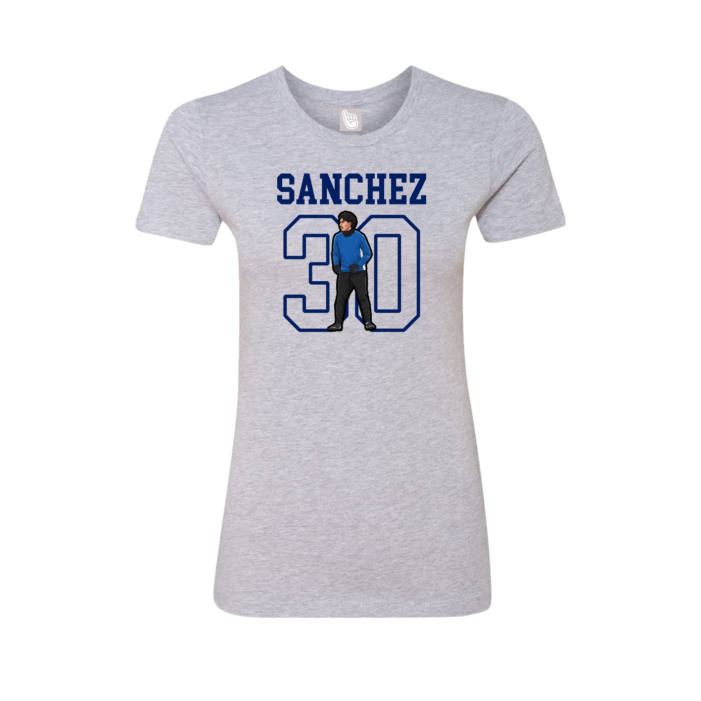 Fitted Women's Tee — Shirsey in Grey