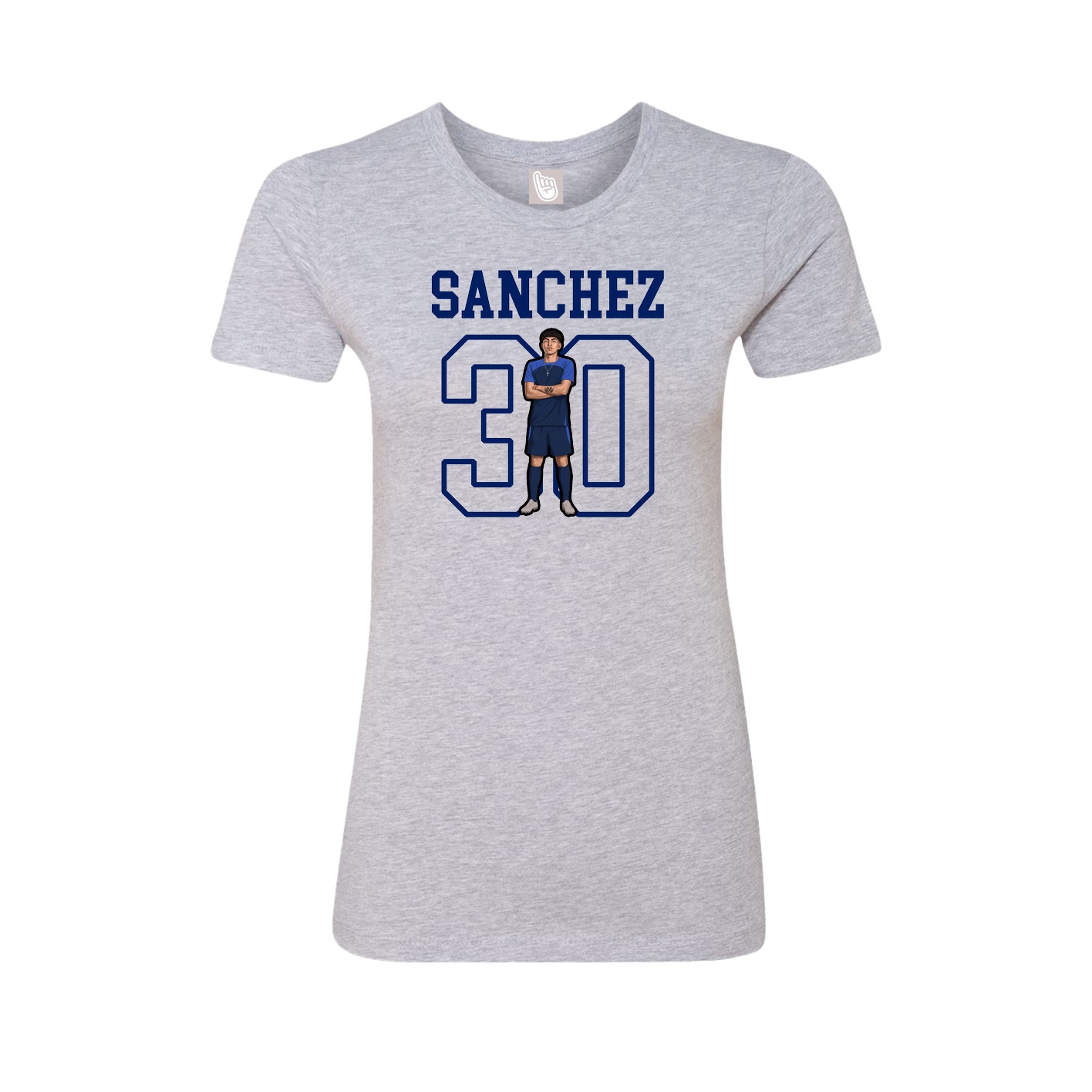 Fitted Women's Tee — Shirsey in Grey