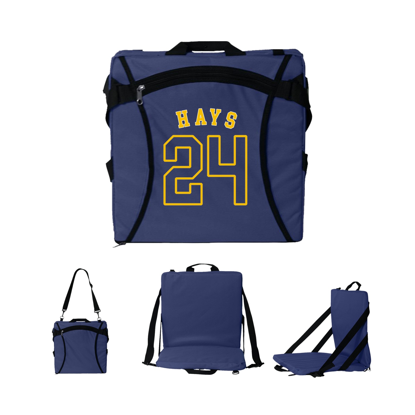 Folding Stadium Seat — Shirsey Arch in Navy