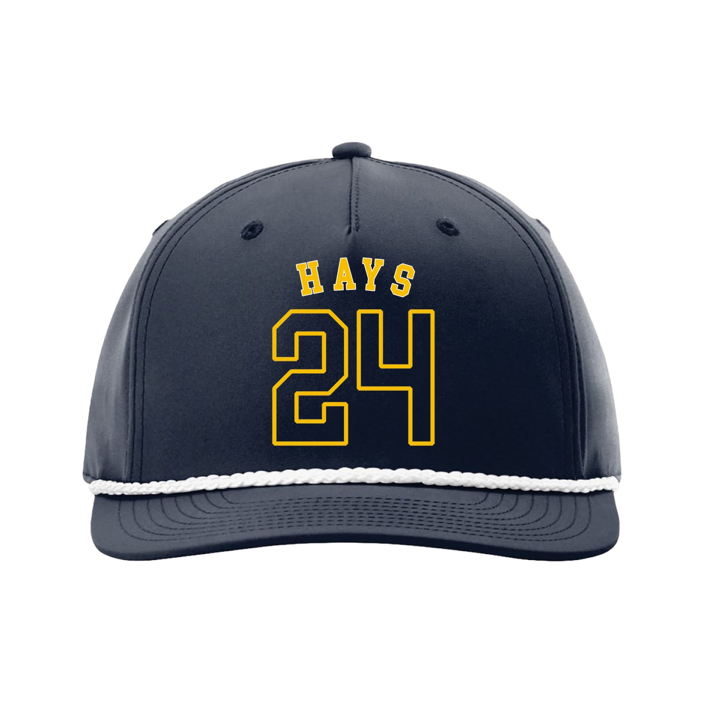 Five-Panel Classic Rope Cap — Shirsey Arch in Navy