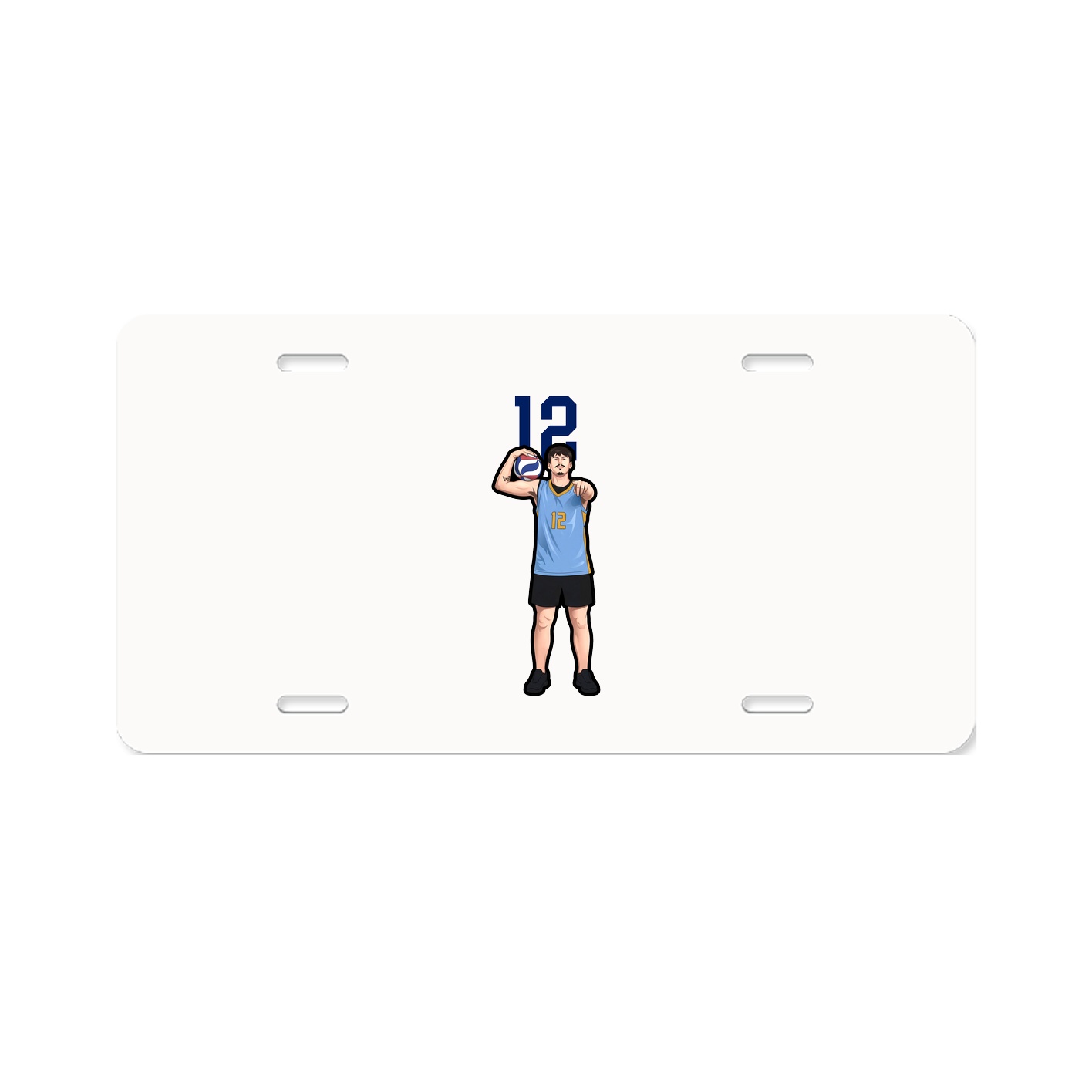 License Plate — Number Top in Classic