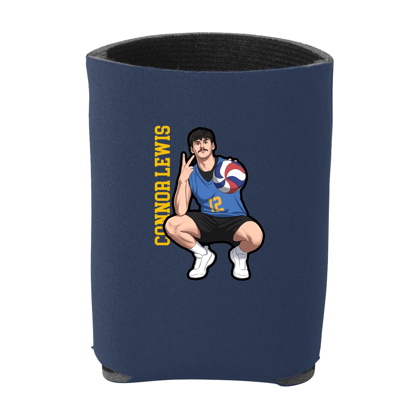 Can Holder — Name Vertical in Navy