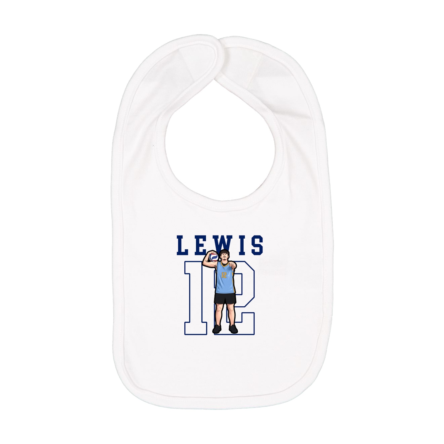 Infant Bib — Shirsey in White