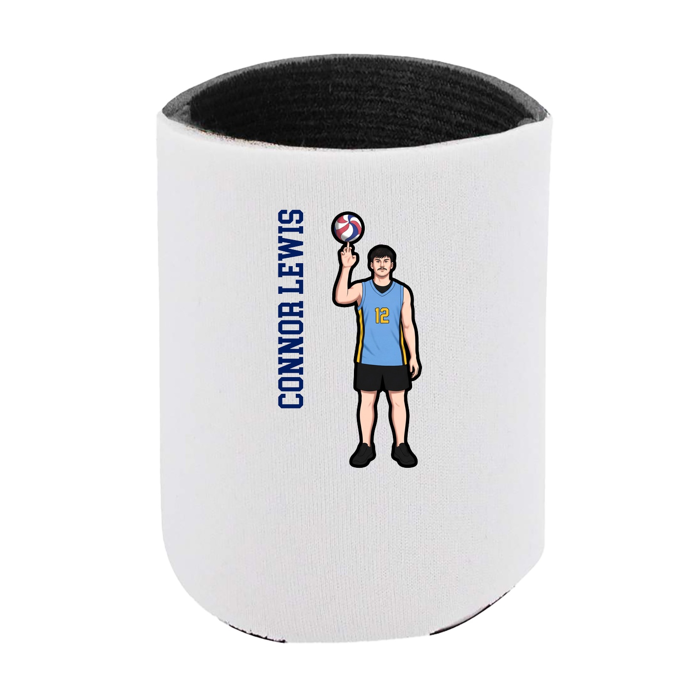 Can Holder — Name Vertical in White