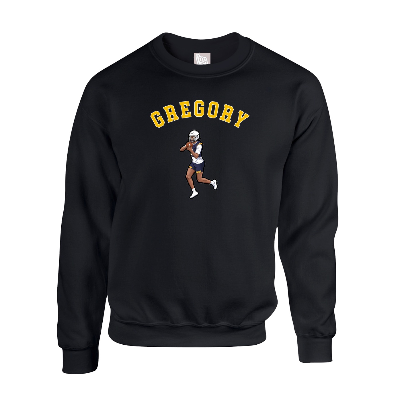 Fleece Crew — Shirsey Arch in Black