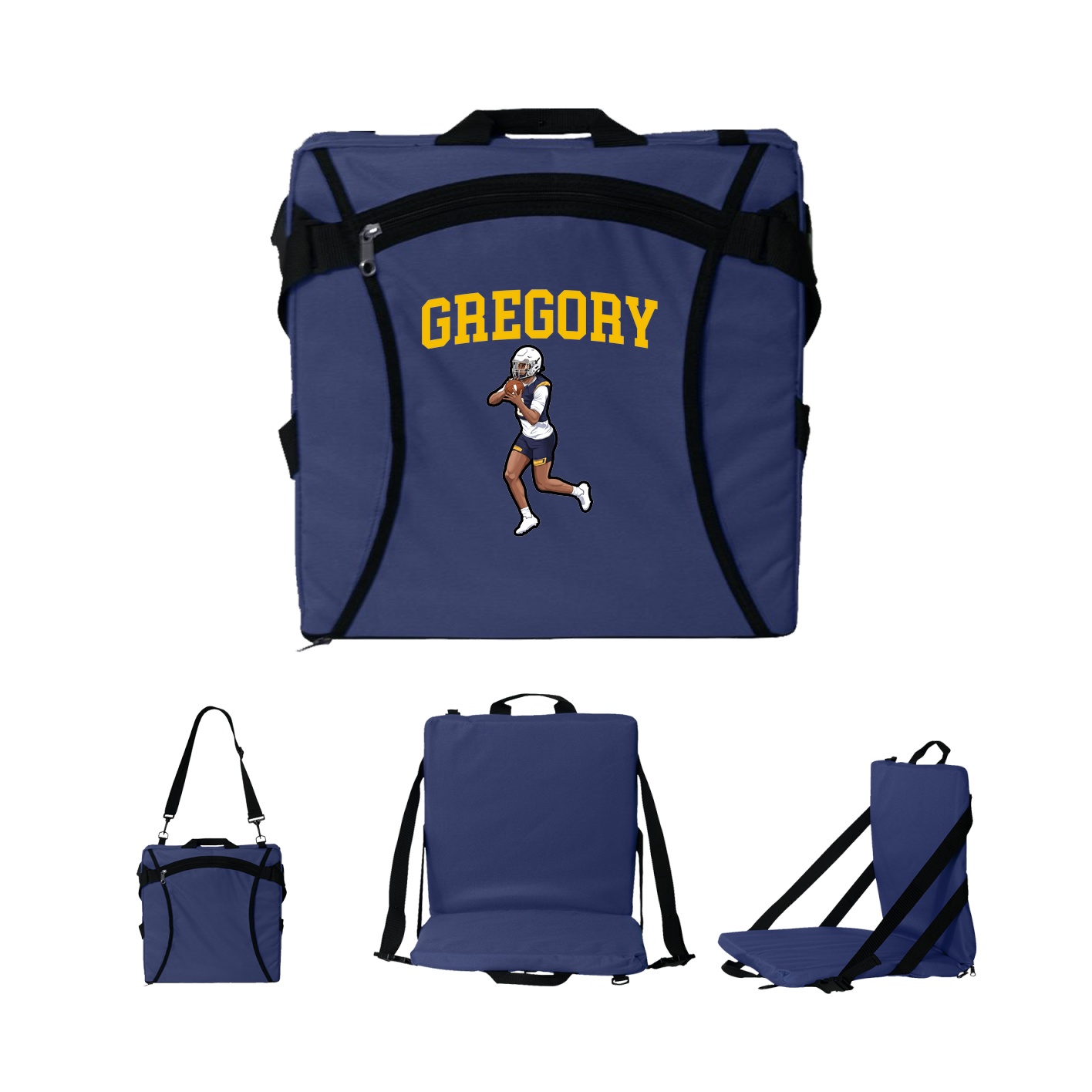 Folding Stadium Seat — Shirsey in Navy