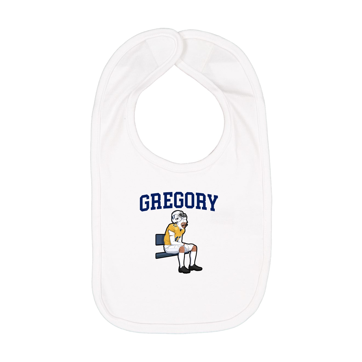 Infant Bib — Shirsey in White