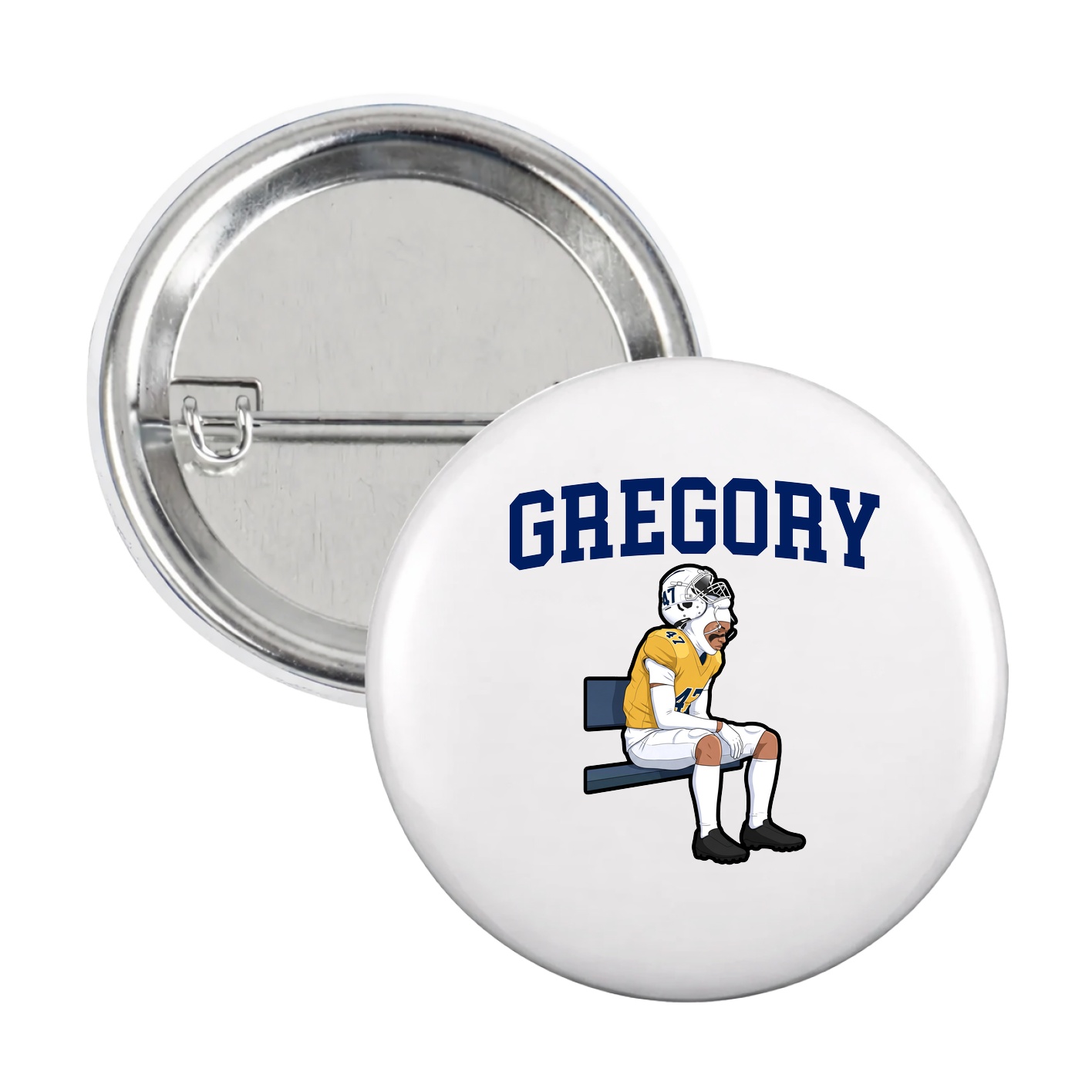 Game Day Button — Shirsey in White