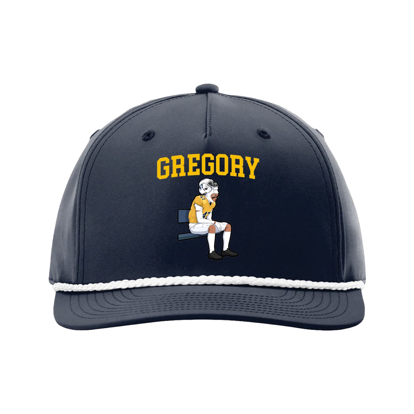 Five-Panel Classic Rope Cap — Shirsey in Navy