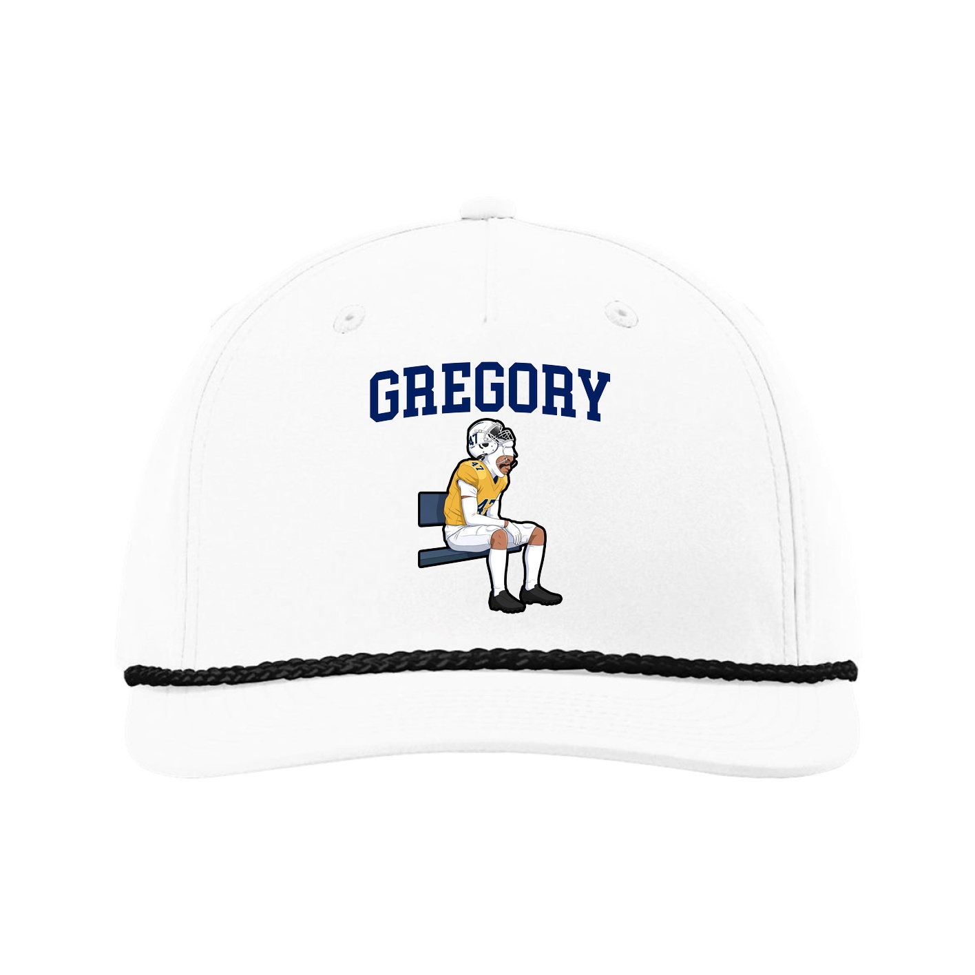 Five-Panel Classic Rope Cap — Shirsey in White