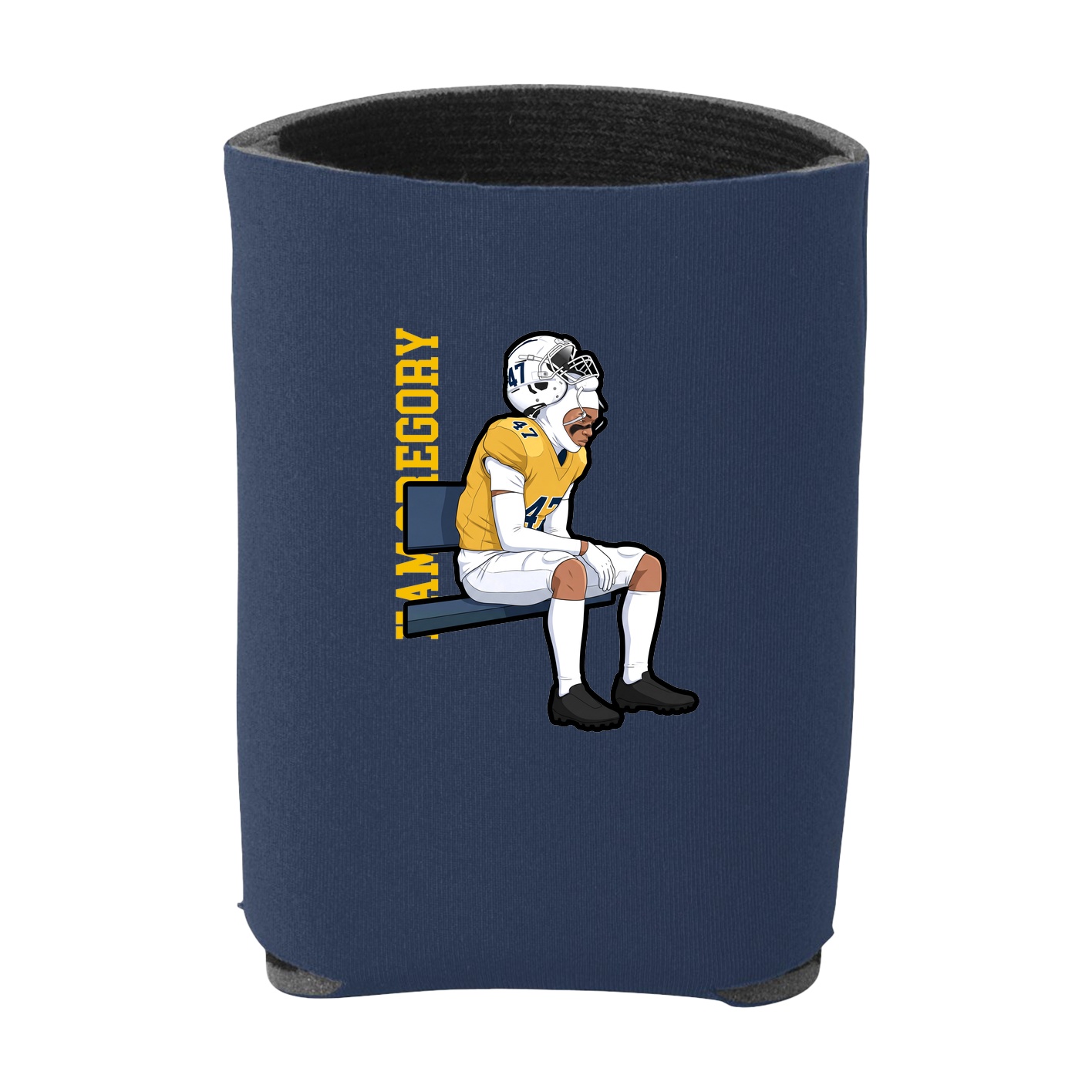 Can Holder — Name Vertical in Navy
