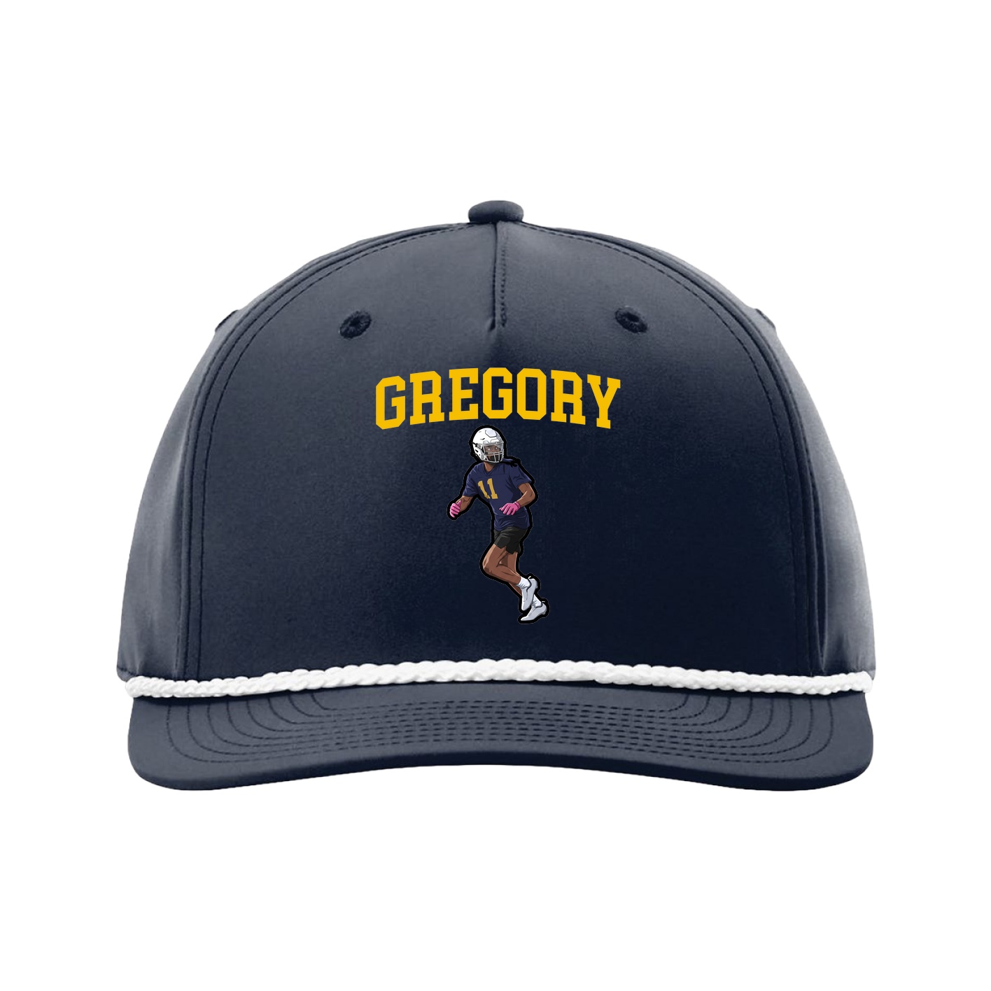 Five-Panel Classic Rope Cap — Shirsey in Navy