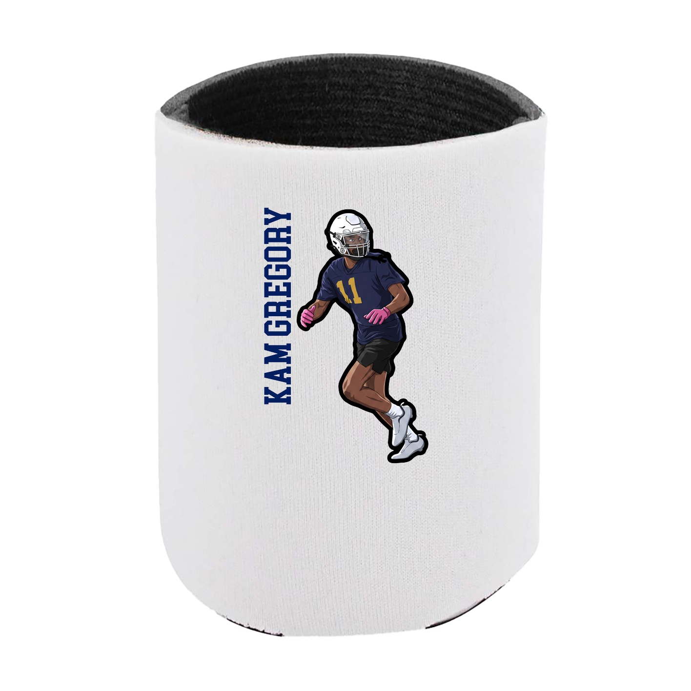 Can Holder — Name Vertical in White