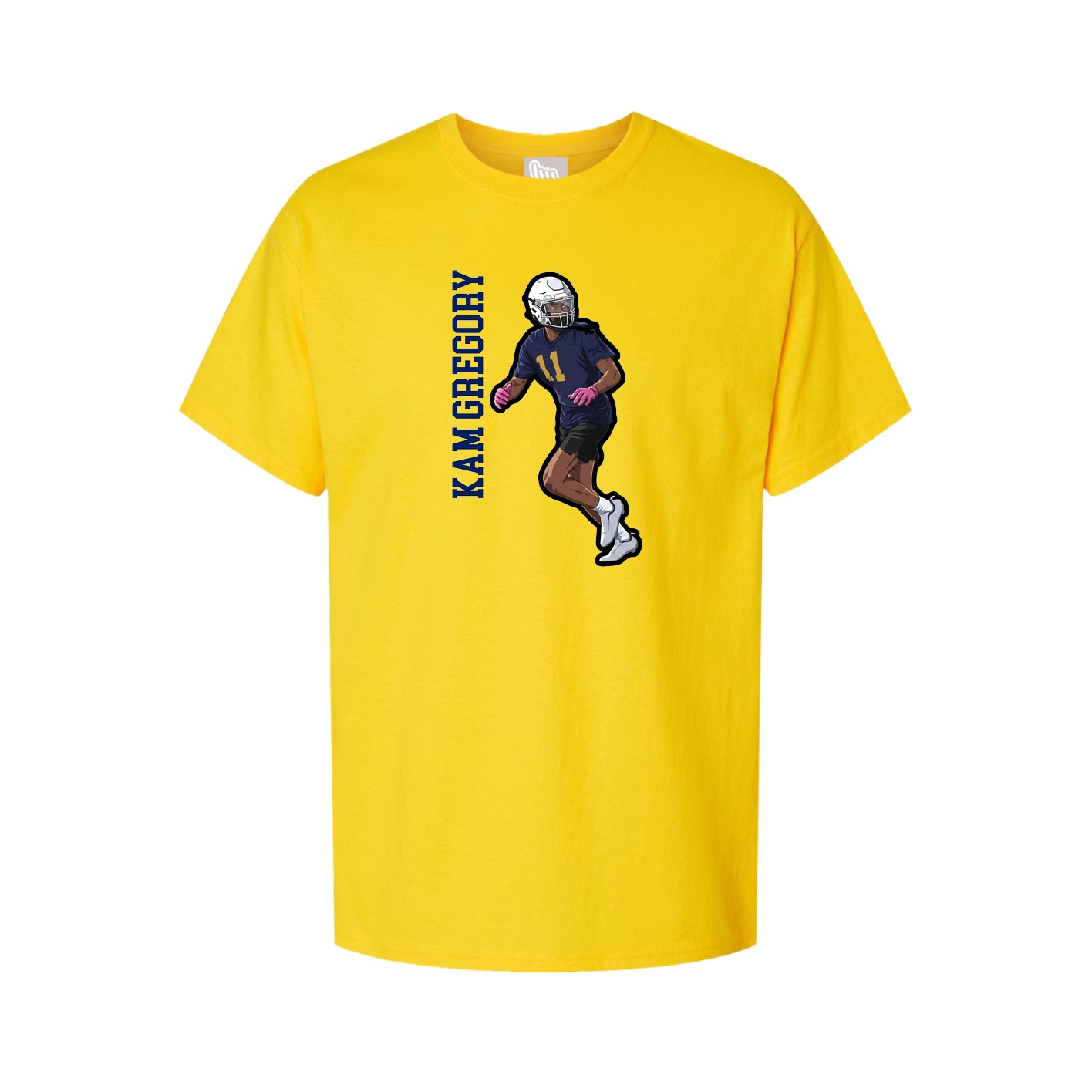 Tee — Name Vertical in Gold