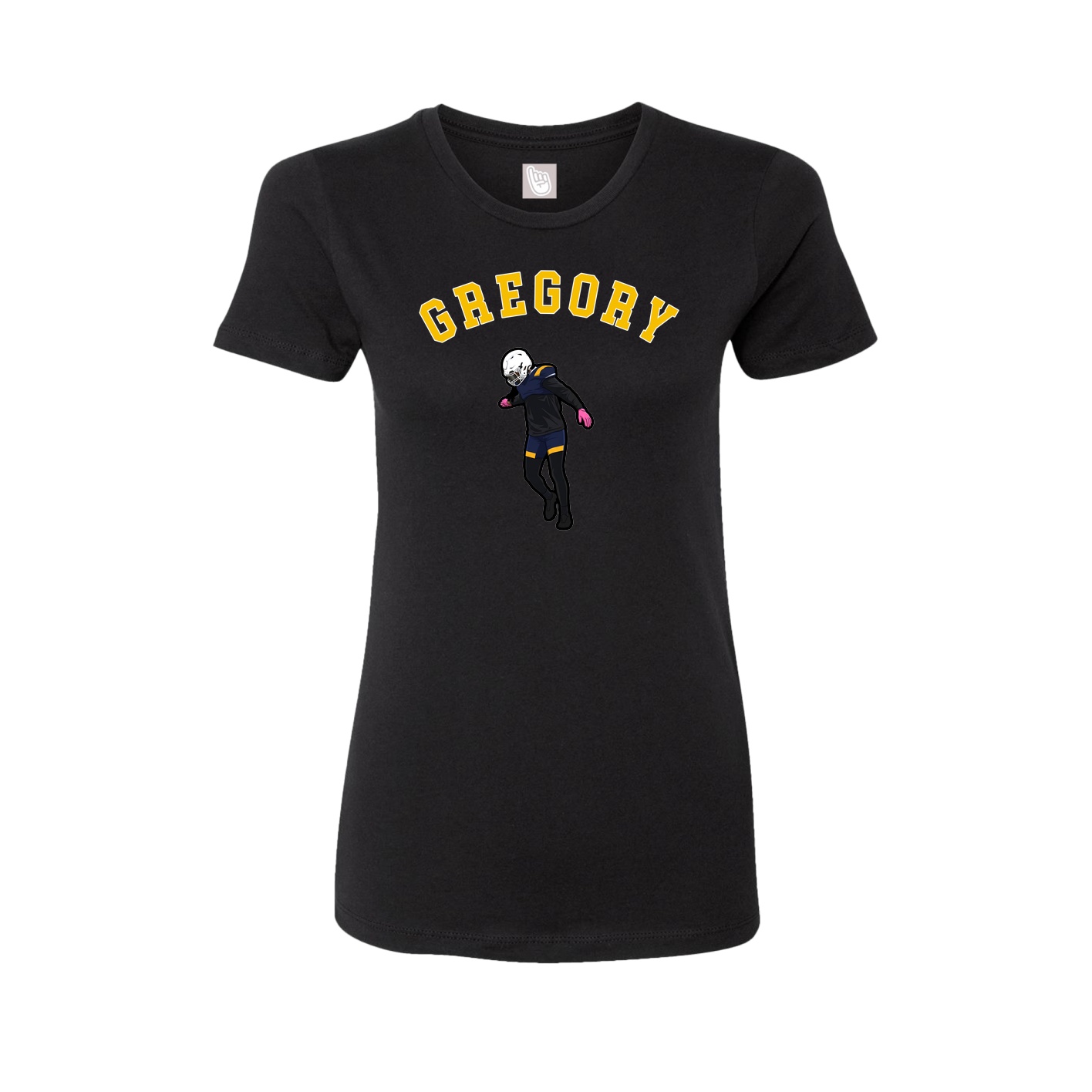 Fitted Women's Tee — Shirsey Arch in Black