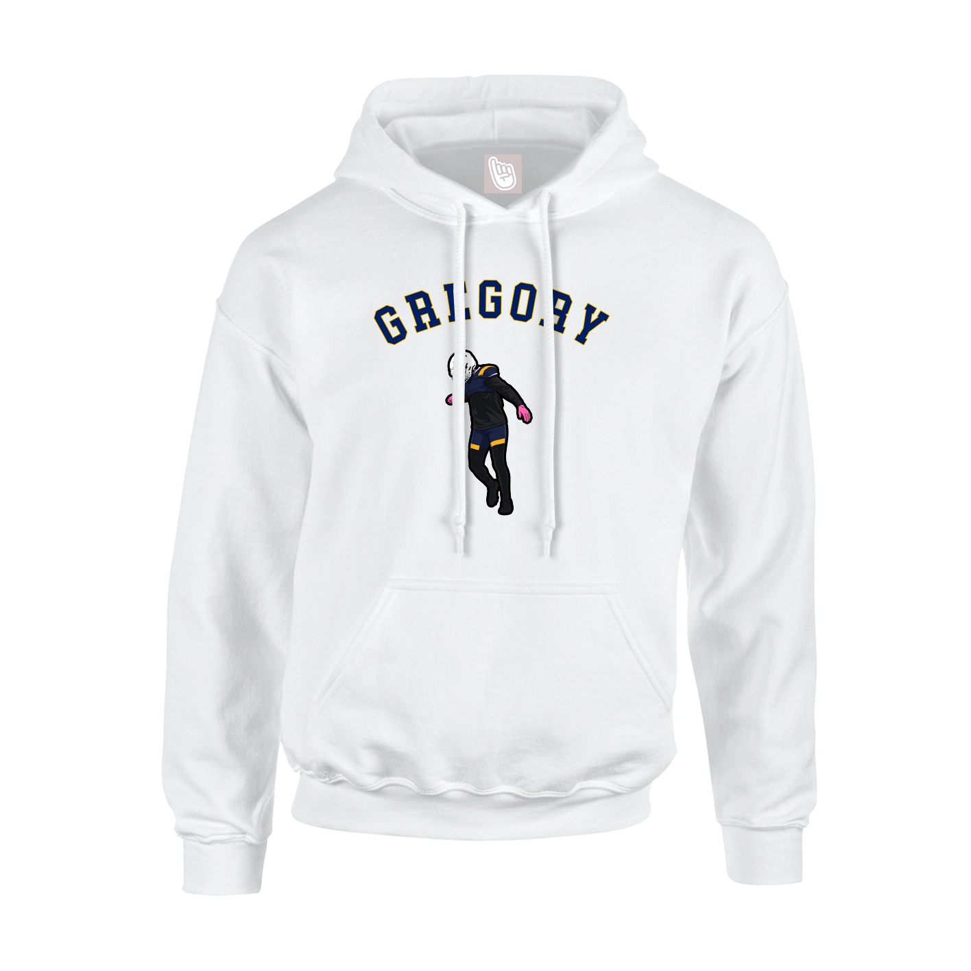 Youth Hoodie — Shirsey Arch in White