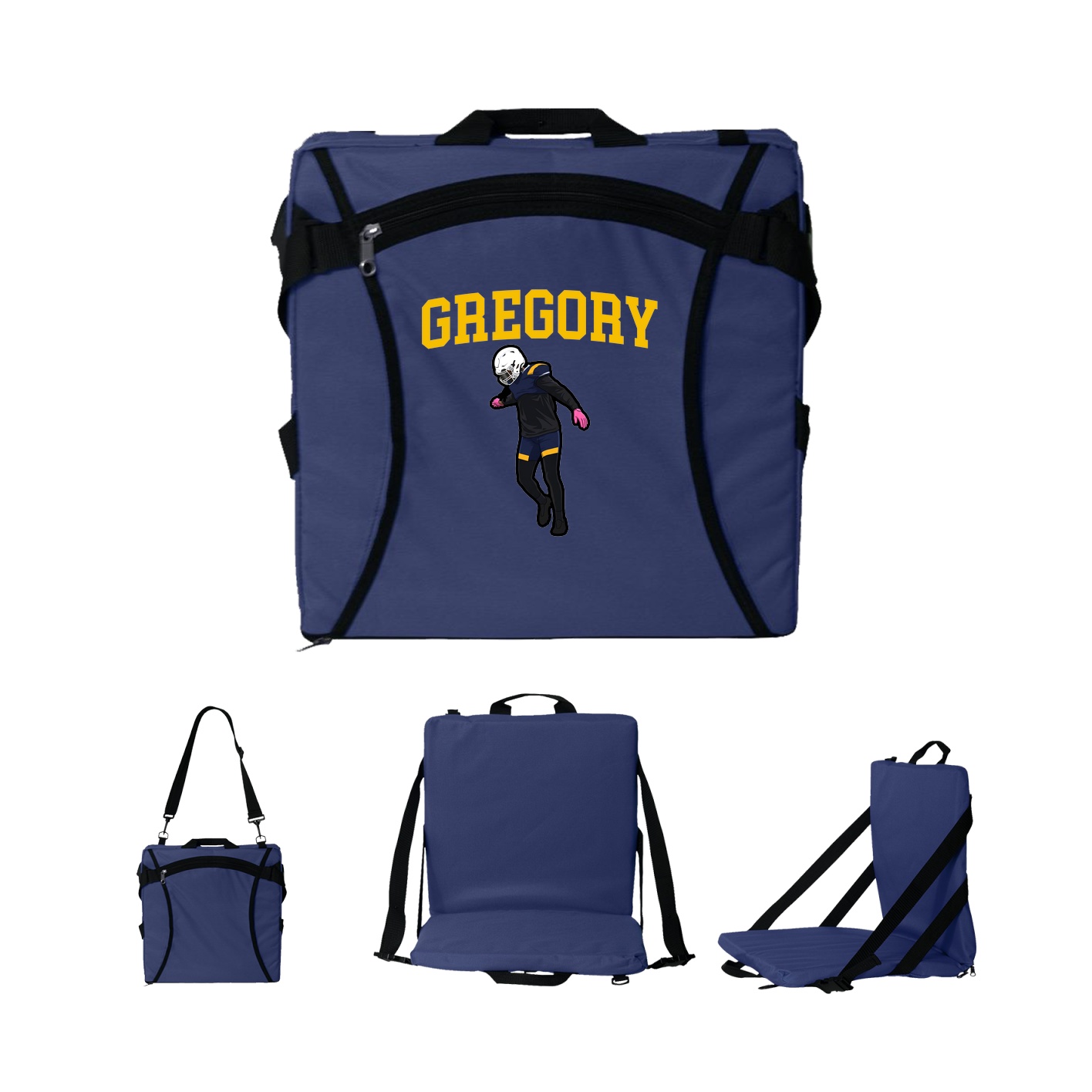 Folding Stadium Seat — Shirsey in Navy