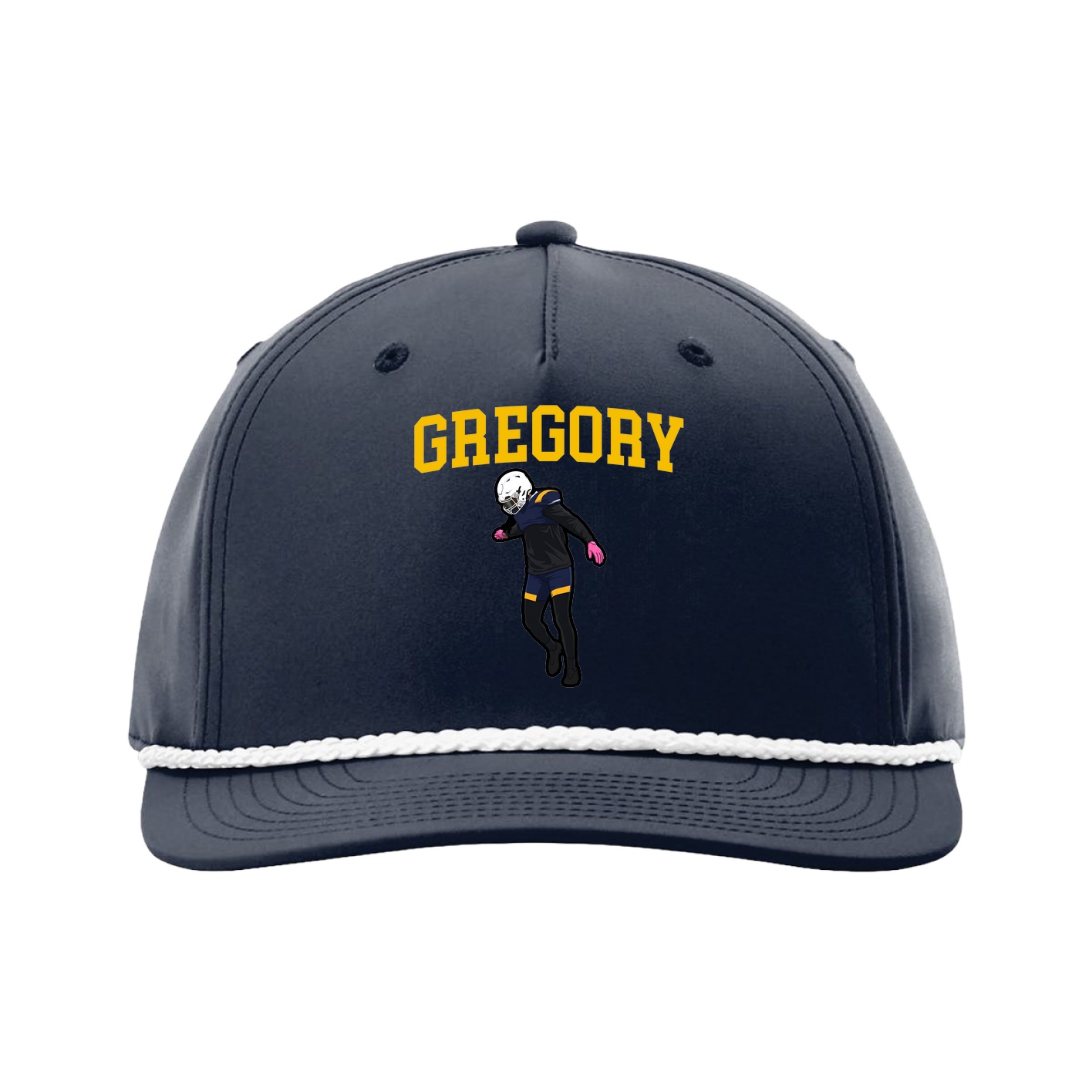 Five-Panel Classic Rope Cap — Shirsey in Navy