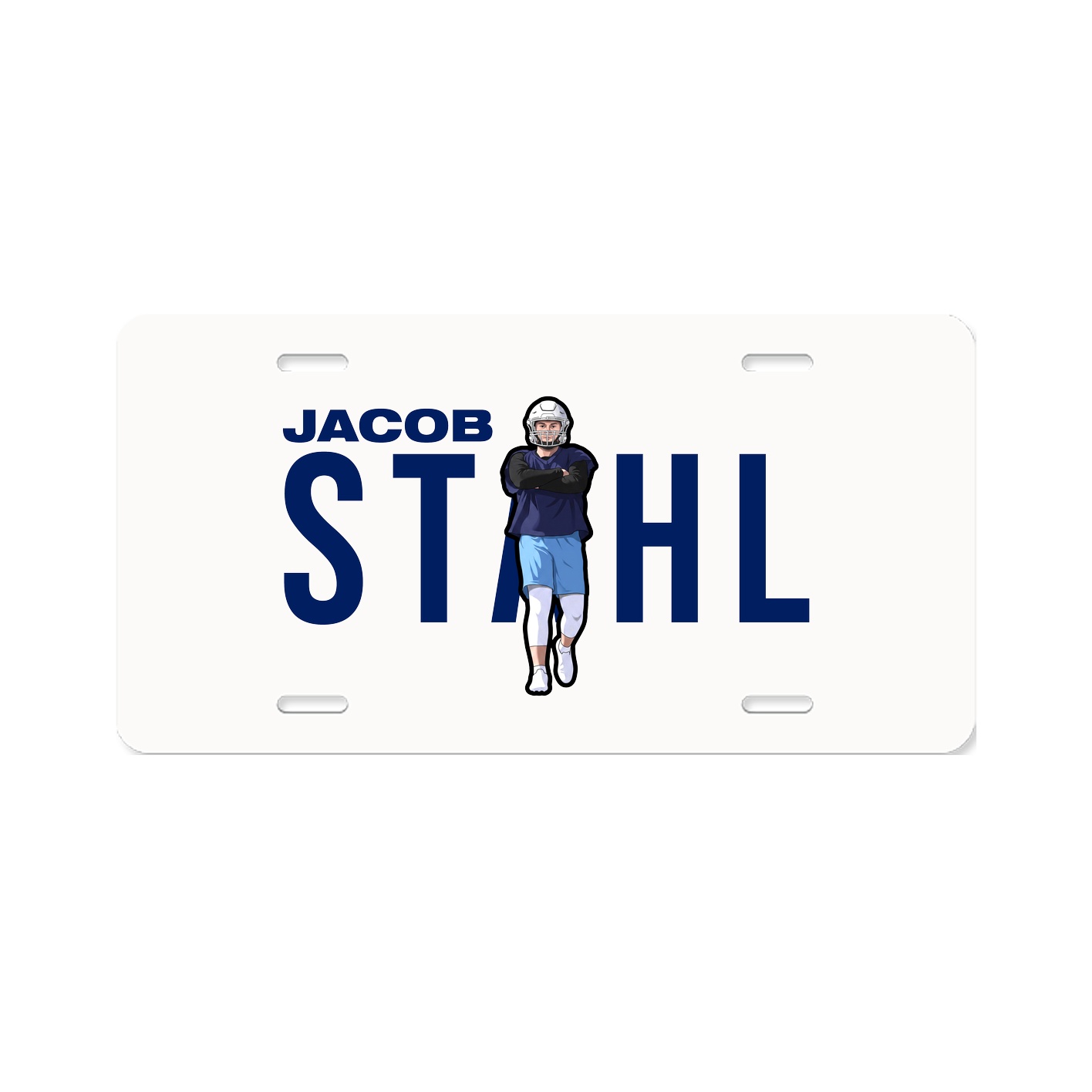 License Plate — Player Name in Classic