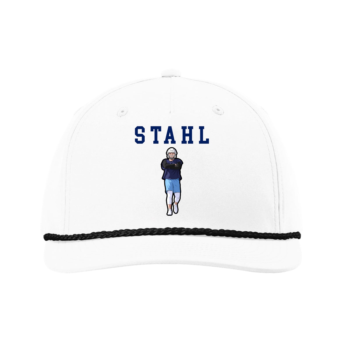 Five-Panel Classic Rope Cap — Shirsey in White