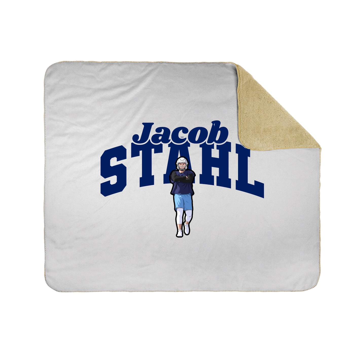 Throw Blanket — Signature Arch in White
