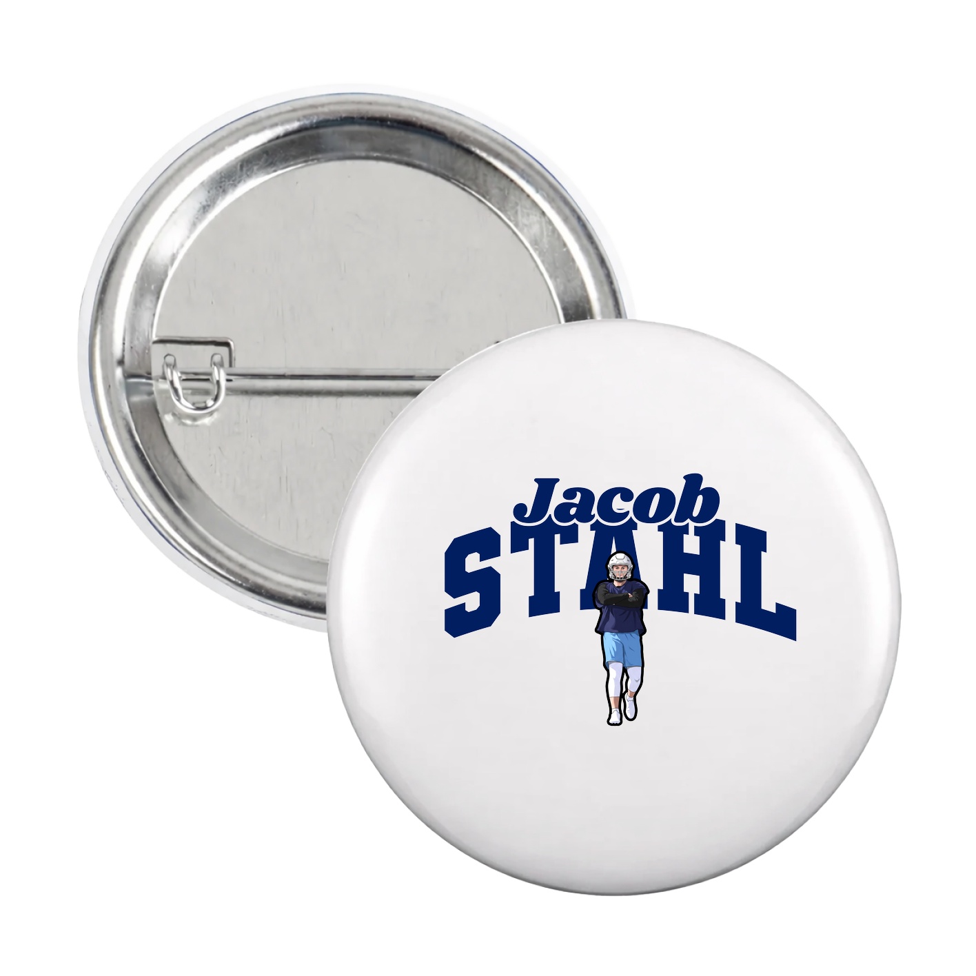 Game Day Button — Signature Arch in White