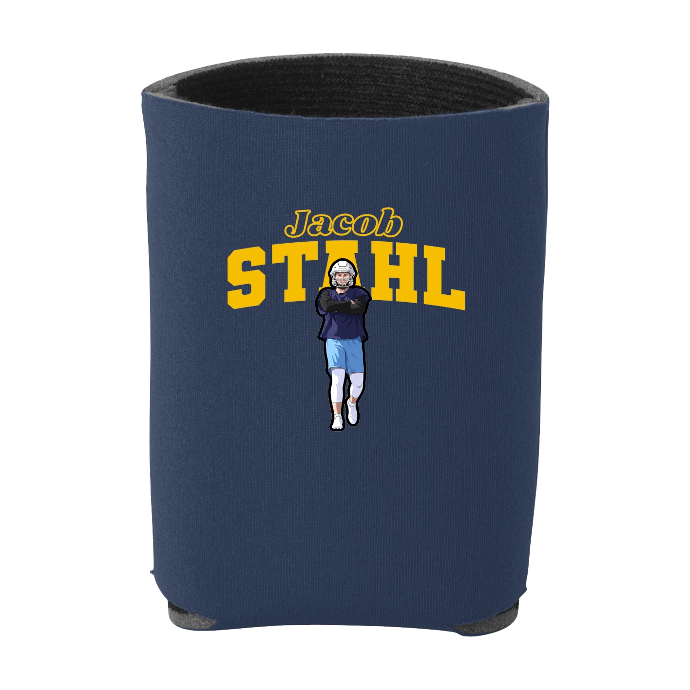 Can Holder — Name Arch in Navy