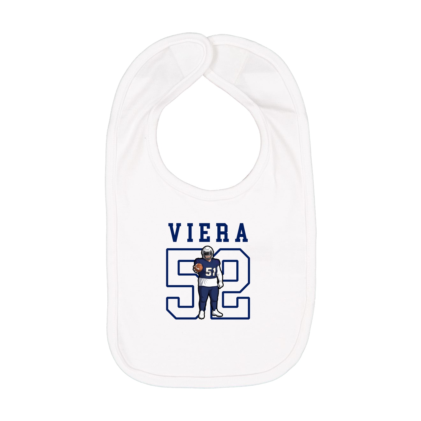 Infant Bib — Shirsey in White