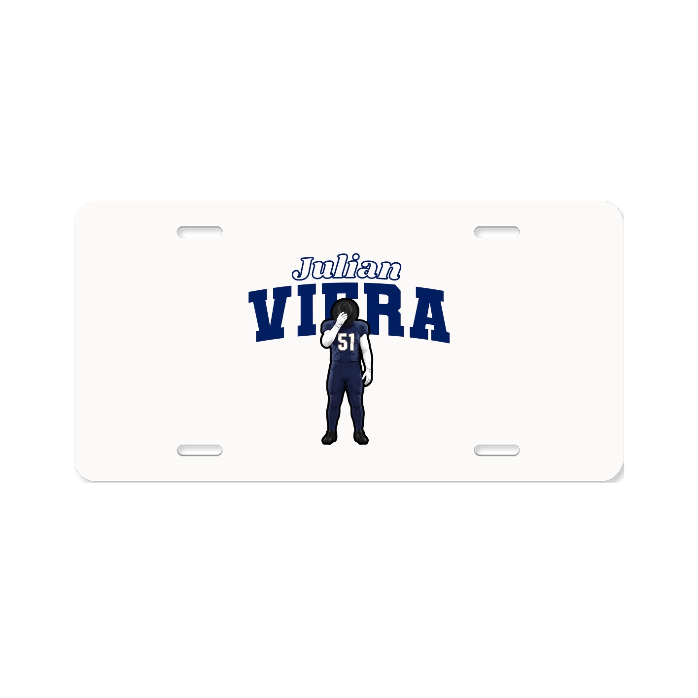 License Plate — Name Arch in Classic