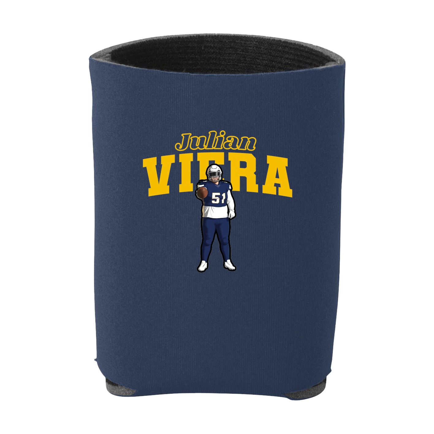 Can Holder — Name Arch in Navy