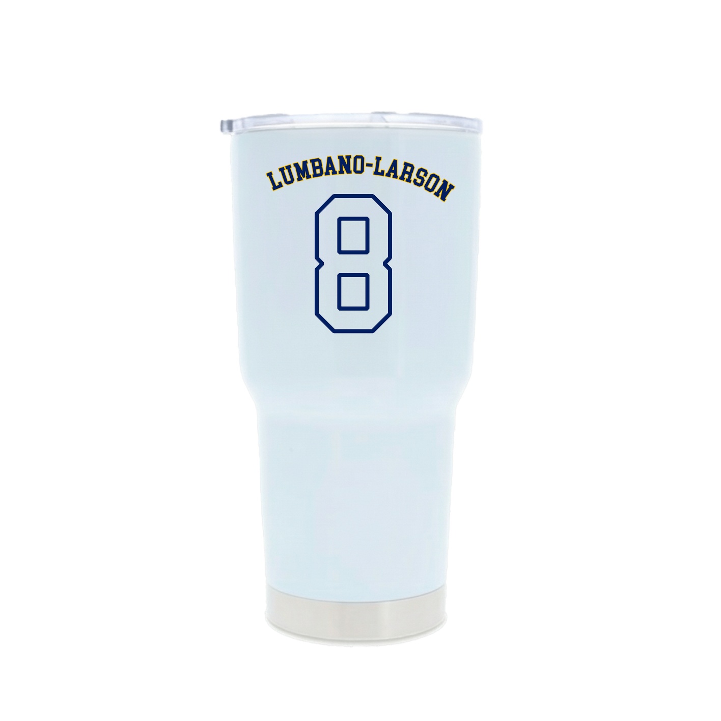 30oz Stainless Steel Tumbler — Shirsey Arch in White